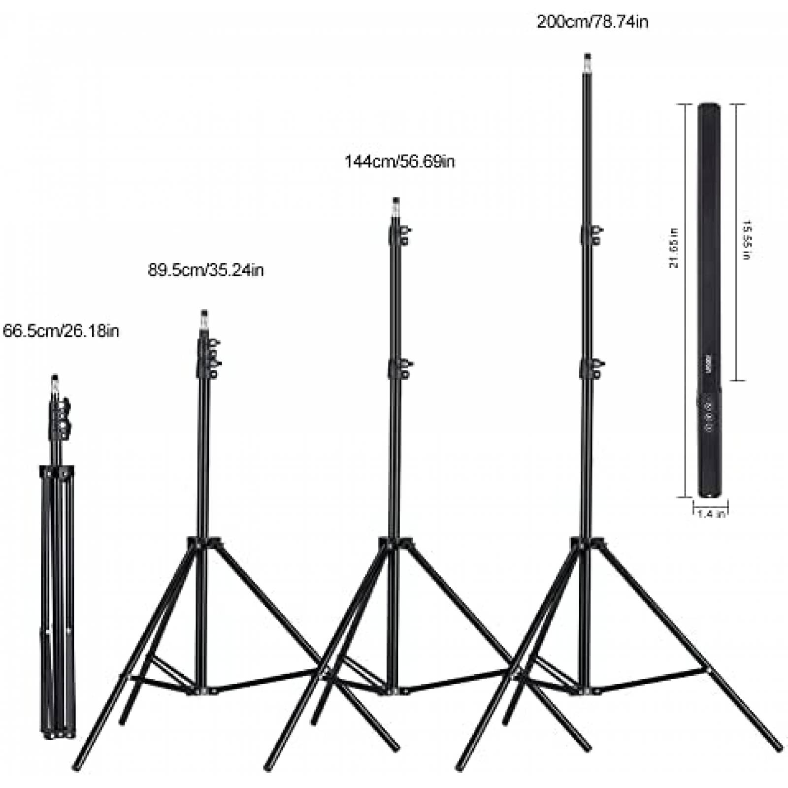 Luces LED Para Estudio ITOTIN Con Tripodes de 26 - 27''