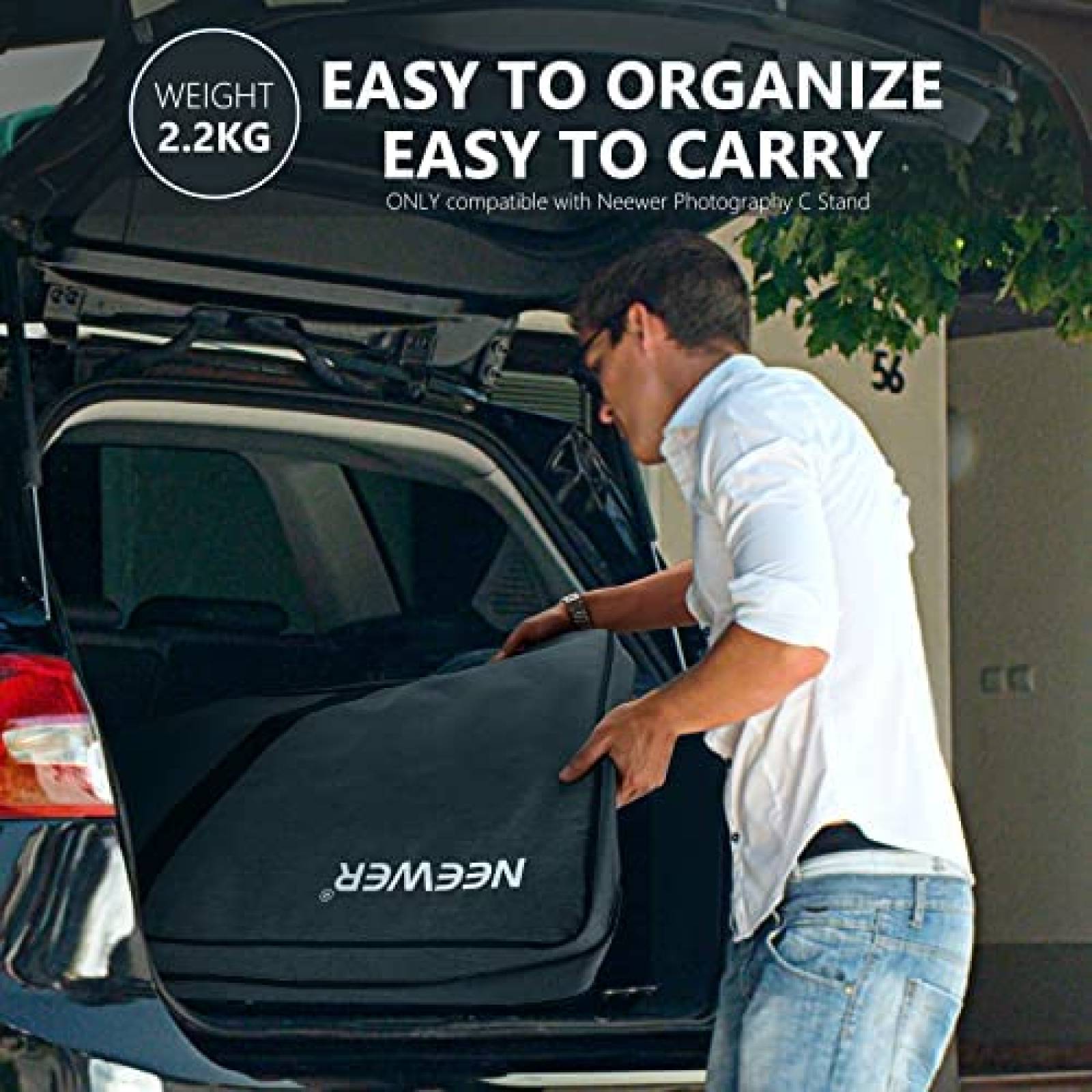 Estuche para Tripie Neewer C-Stand con Organizador -Negro