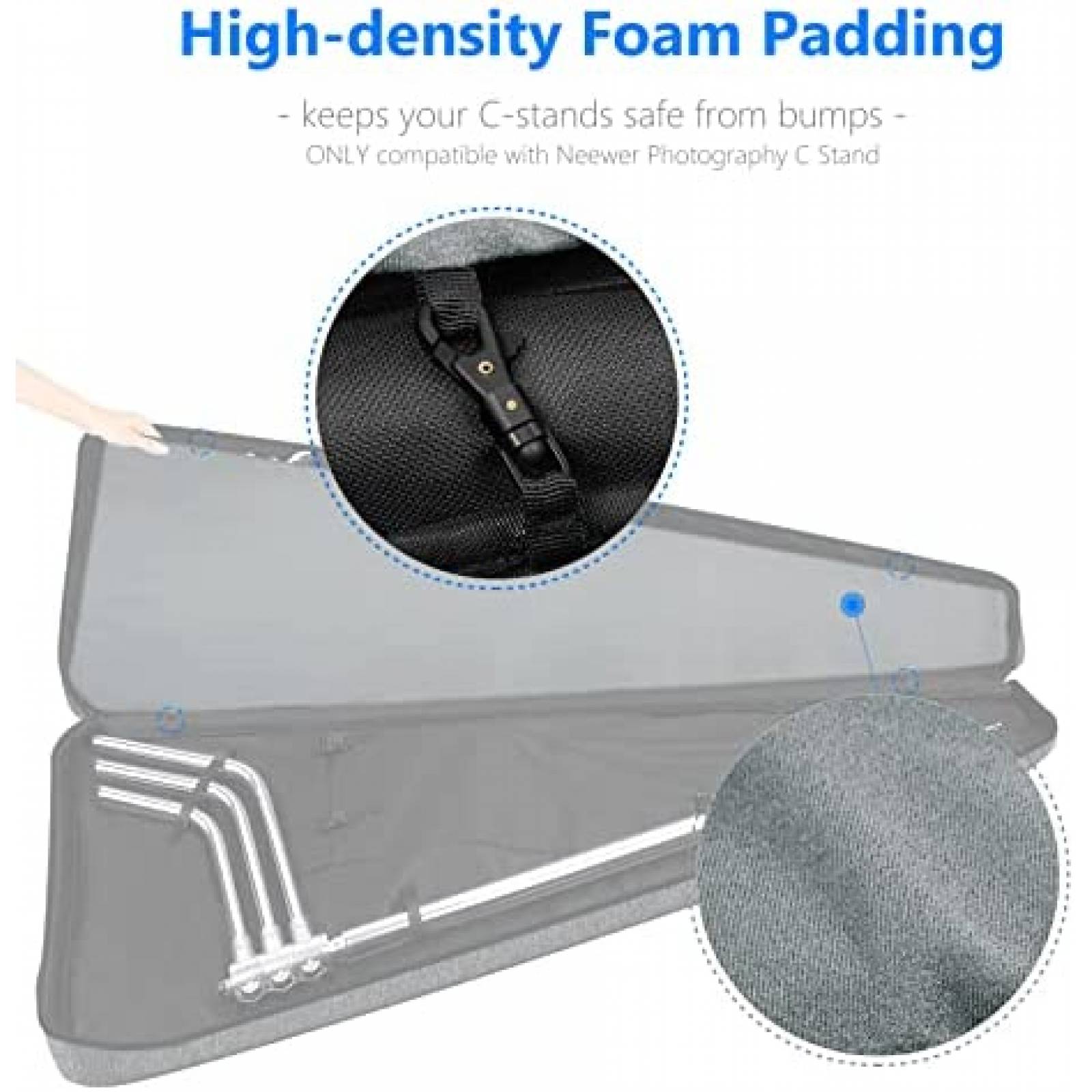 Estuche para Tripie Neewer C-Stand con Organizador -Negro