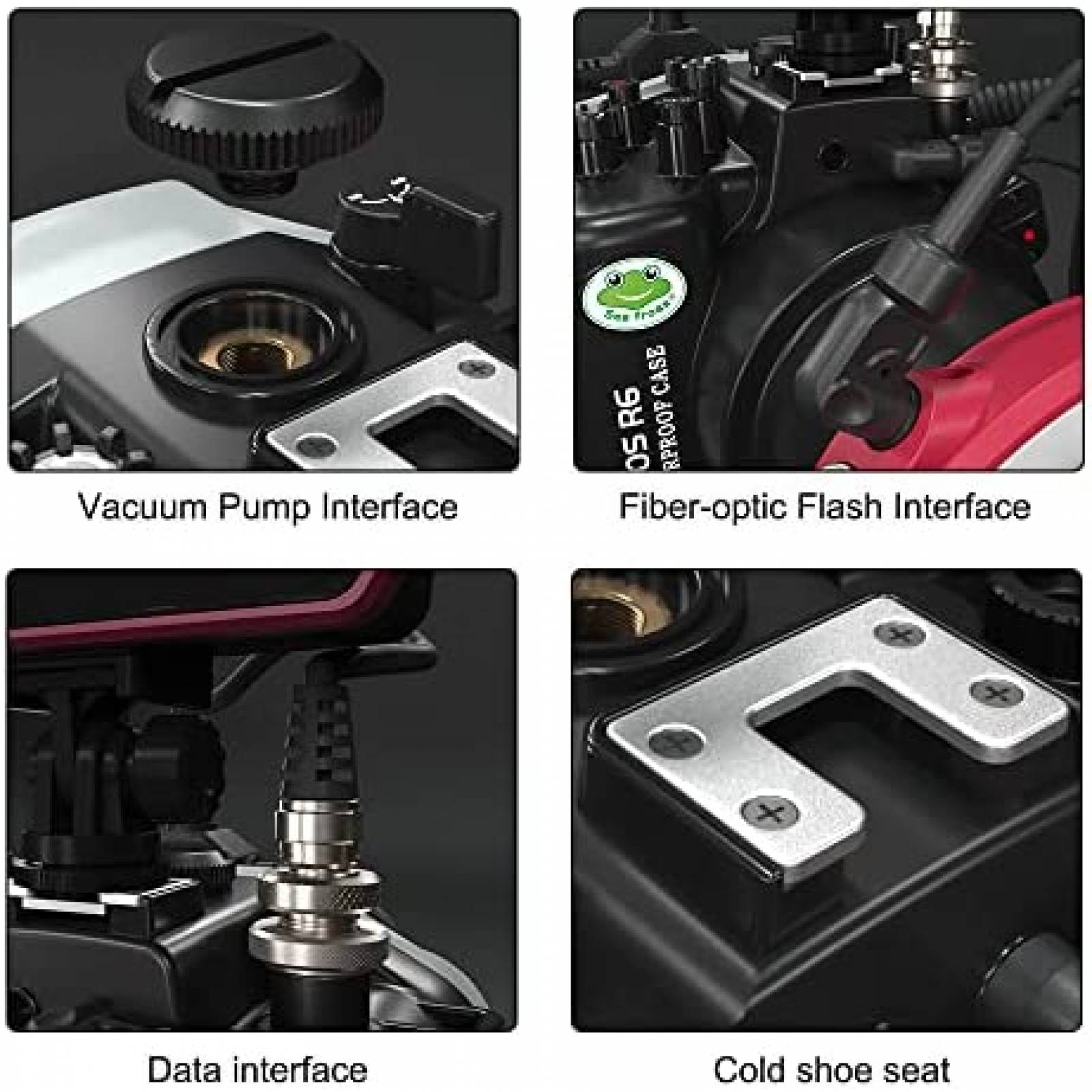 Funda Impermeable Sea Frogs para Canon EOS R6 -Negro