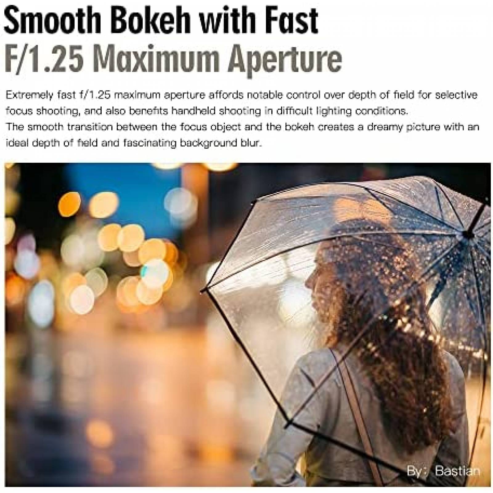 Lente de Camara TTARTISAN Sin Espejo 90mm f1.25 EOS -Negro