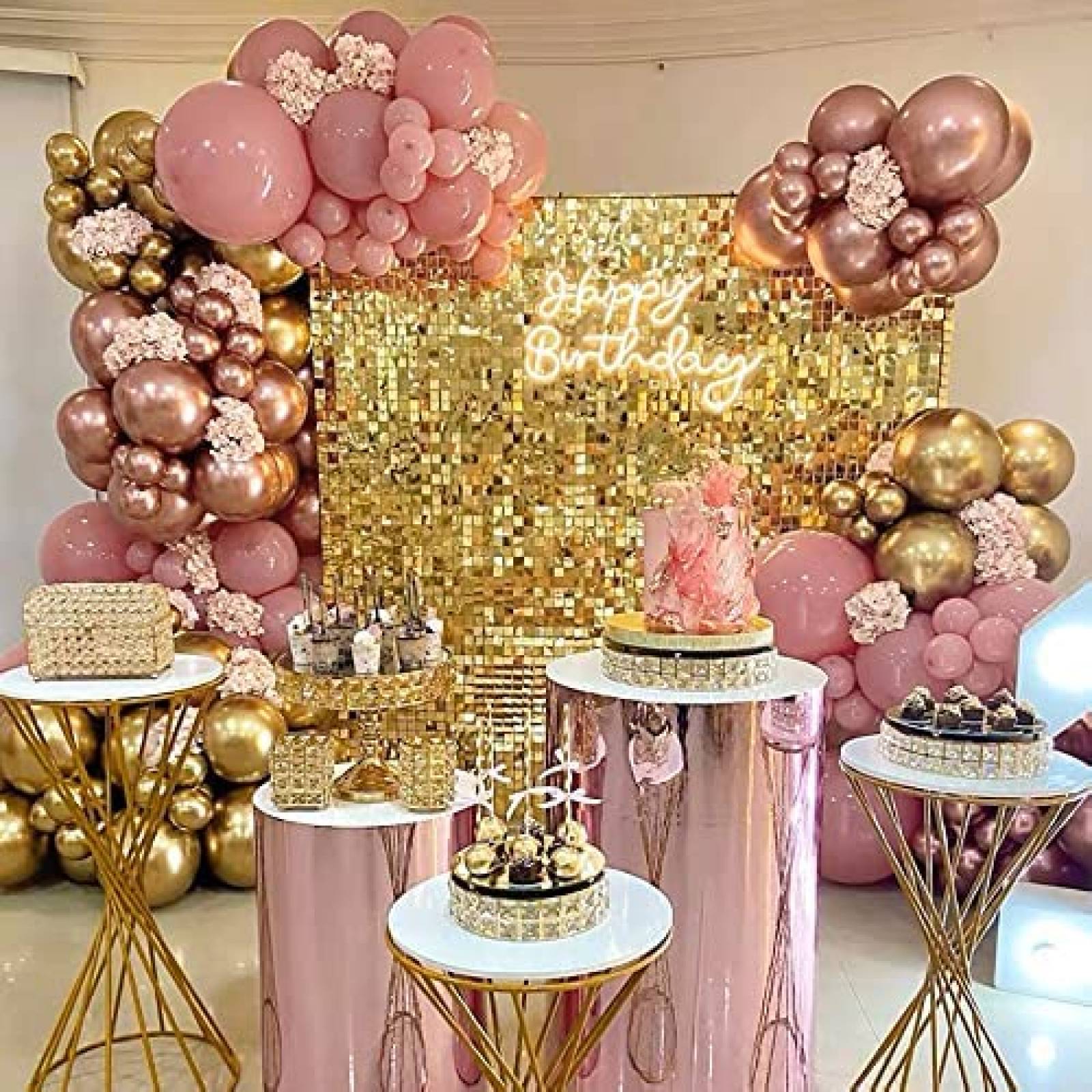 Telon De Fondo LJIE-House Pack De 24 Fondos -Dorado