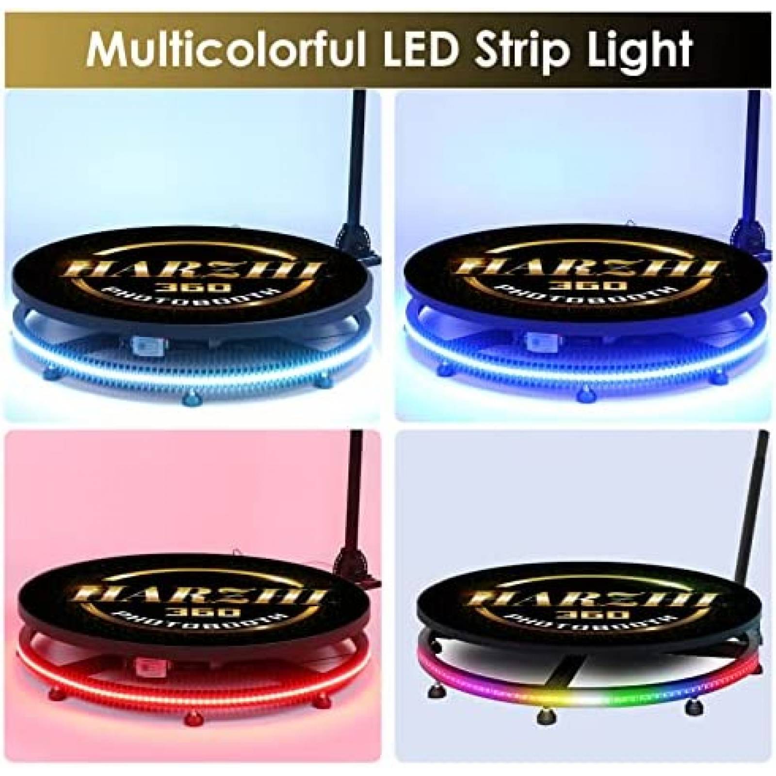 Cabina para Fotos HARZHI 360 80cm con Control Remoto -Negro