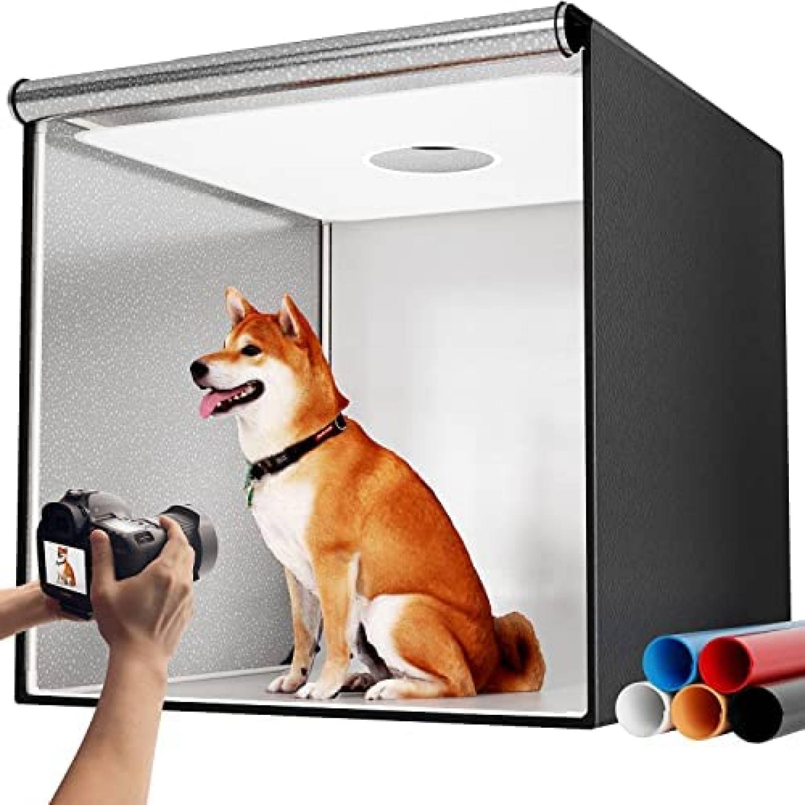 Caja De Luz Para Fotos Takerers 32 X 32 Pulgadas -Negro