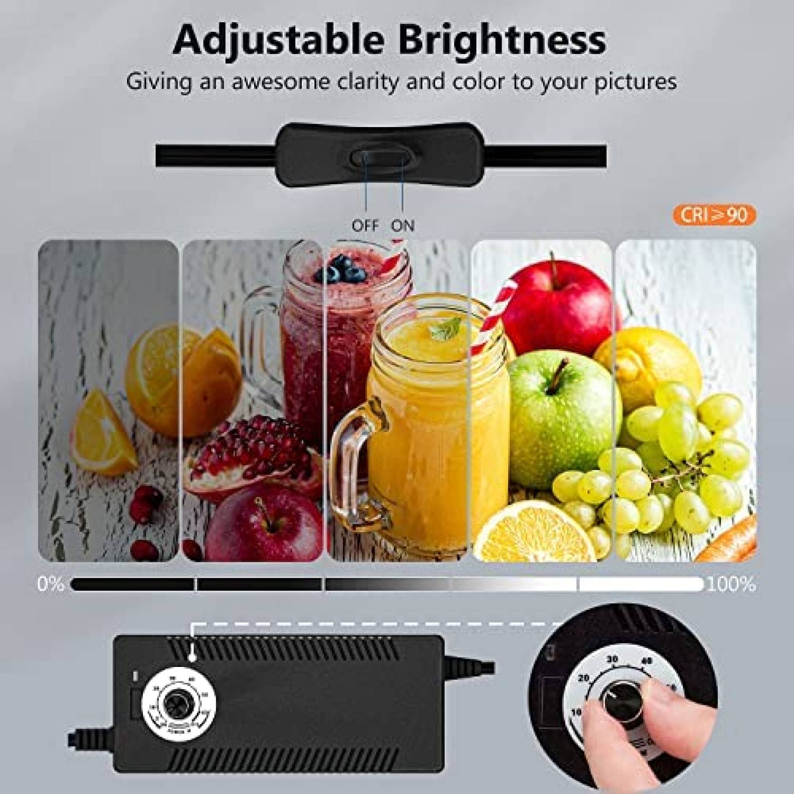 Caja De Luz Para Fotos Takerers 32 X 32 Pulgadas -Negro