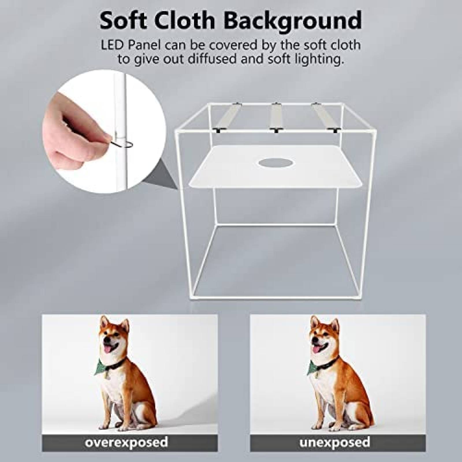 Caja De Luz Para Fotos Takerers 32 X 32 Pulgadas -Negro