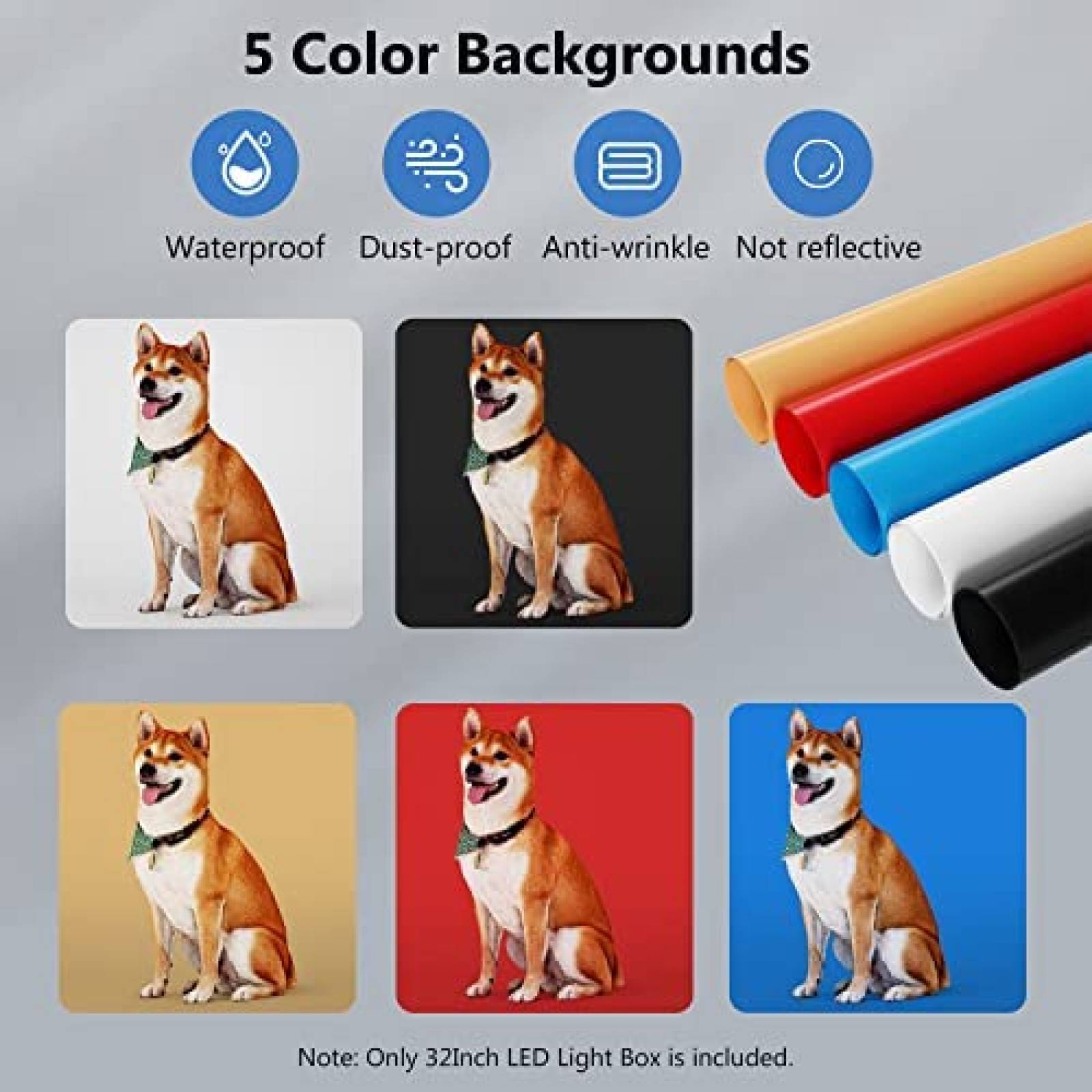 Caja De Luz Para Fotos Takerers 32 X 32 Pulgadas -Negro