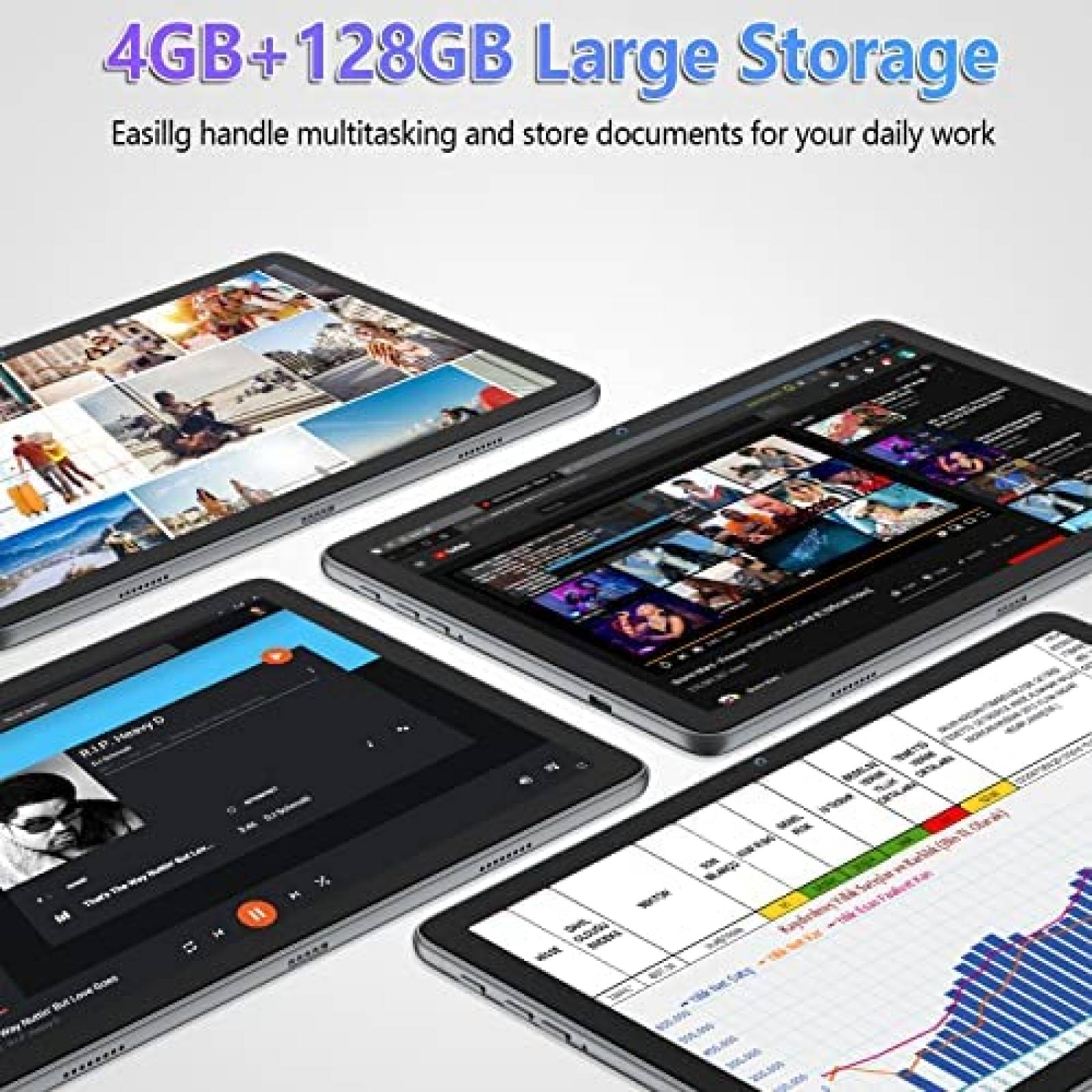 Tablet MEIZE K110 10.1'' 4GB RAM 128GB ROM 13MP+5MP -Gris