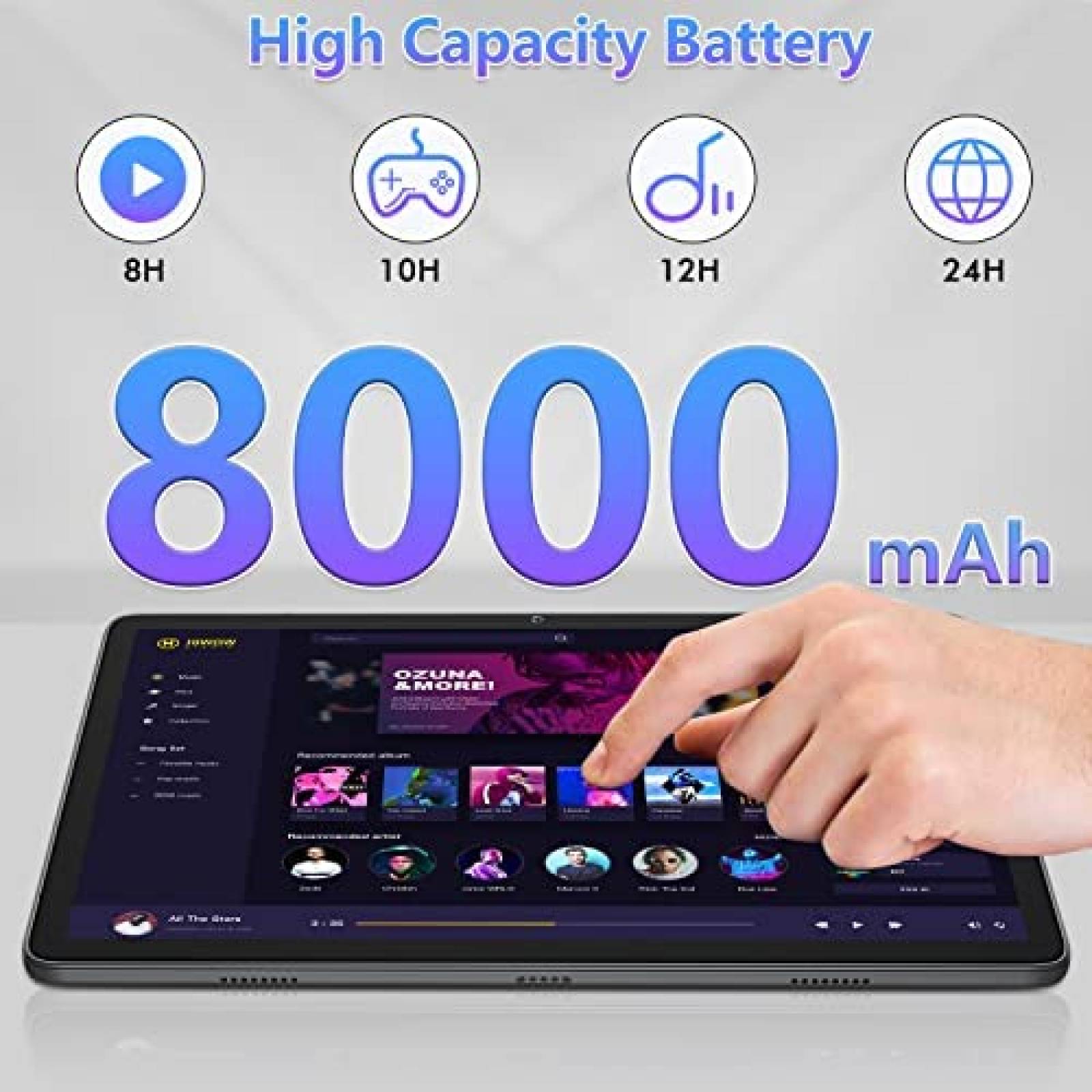 Tablet MEIZE K110 10.1'' 4GB RAM 128GB ROM 13MP+5MP -Gris