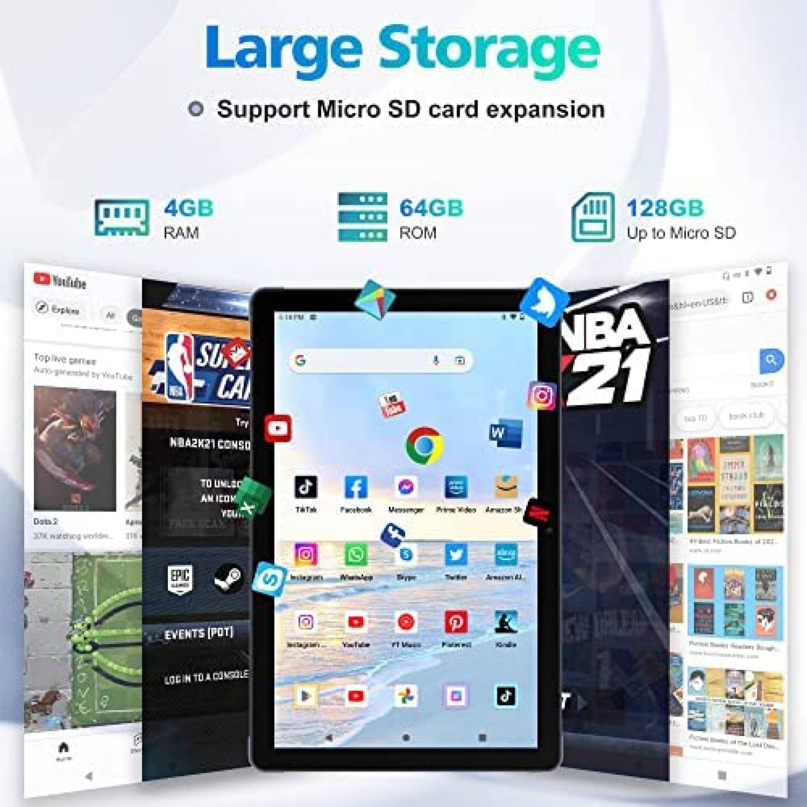 Tablet FATARUS K10 10.4'' 4GB RAM 64GB ROM 13MP -Gris