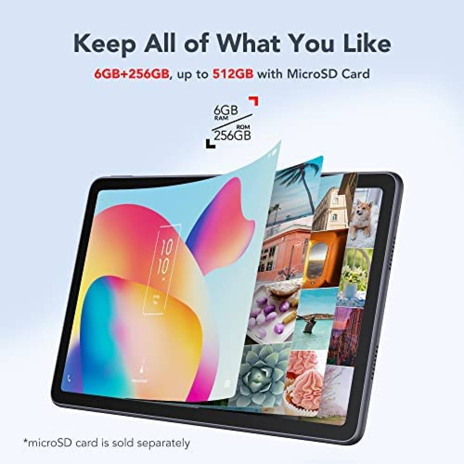 Tablet TCL TABMAX 10.4'' 6GB 256GB 8MP FHD WiFi -Gris