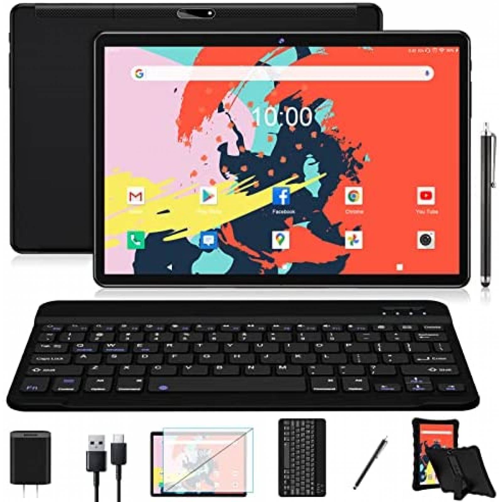Tablet FEONAL 10.1'' 64GB 13MP+5MP WiFi Bluetooth FHD -Negro