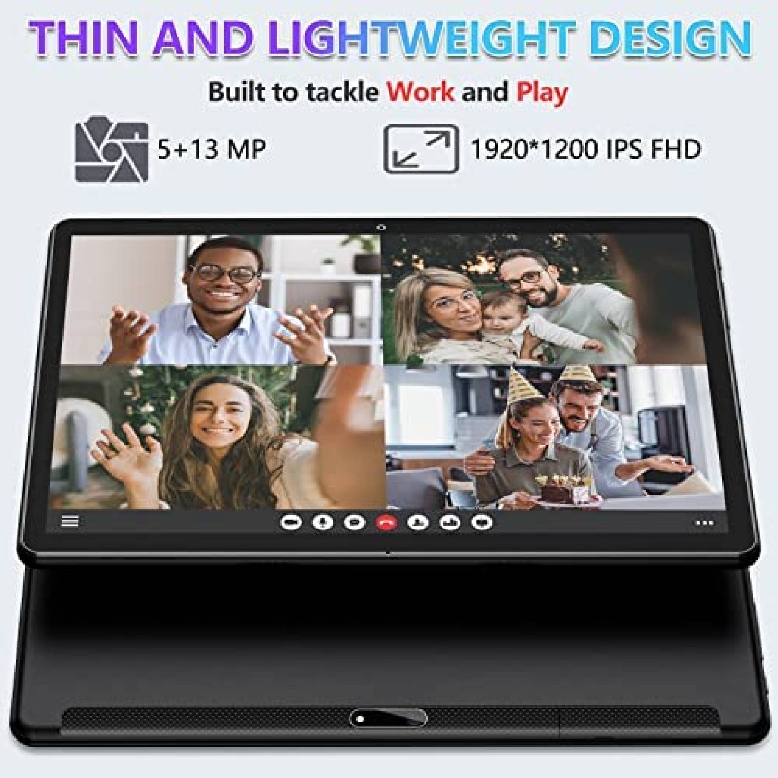 Tablet FEONAL 10.1'' 64GB 13MP+5MP WiFi Bluetooth FHD -Negro