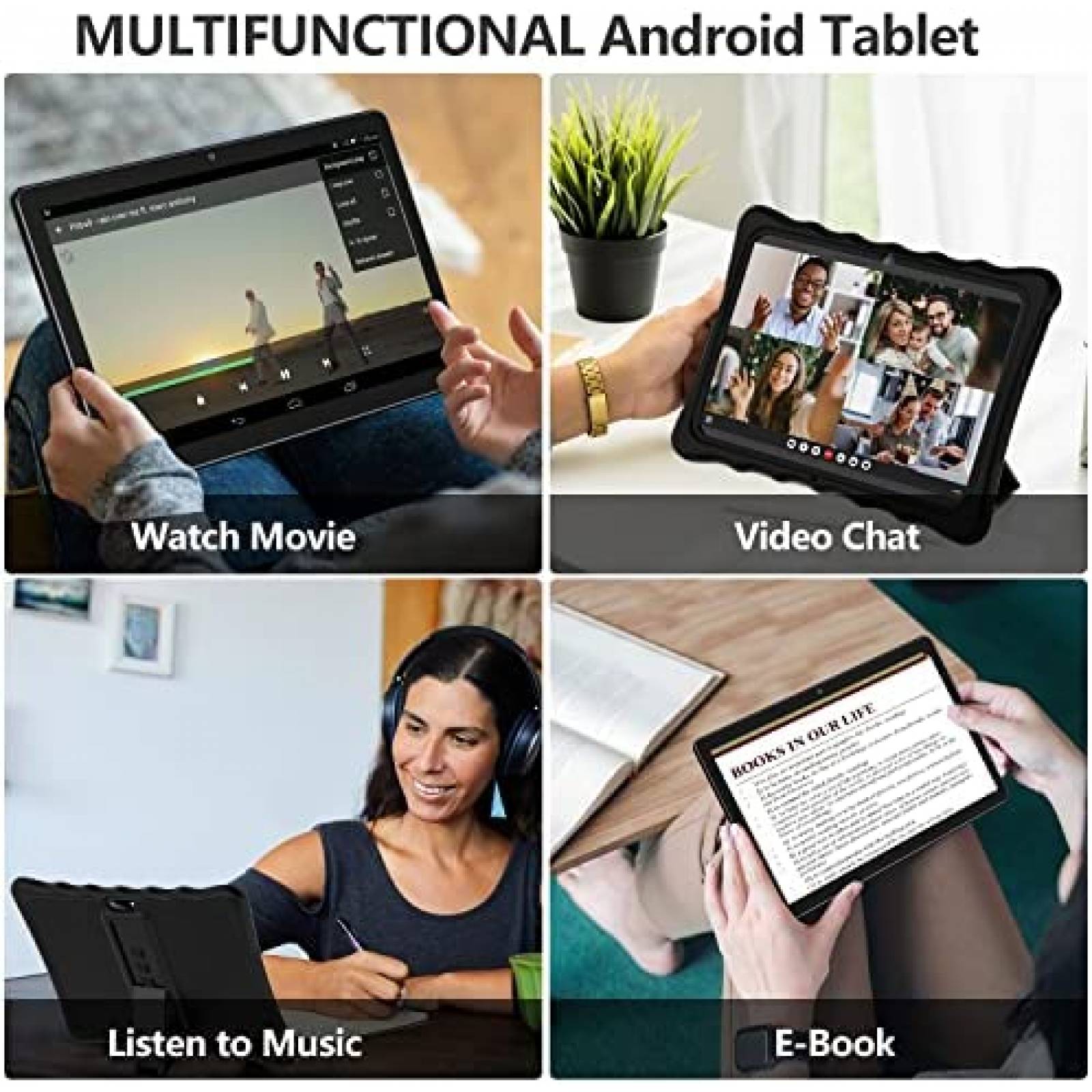 Tablet FEONAL 10.1'' 64GB 13MP+5MP WiFi Bluetooth FHD -Negro
