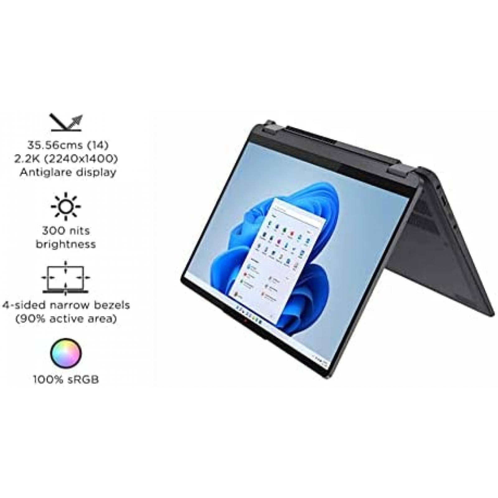 Laptop Lenovo IdeaPad 5 14'' Touch AMD R7 16GB 512GB W11