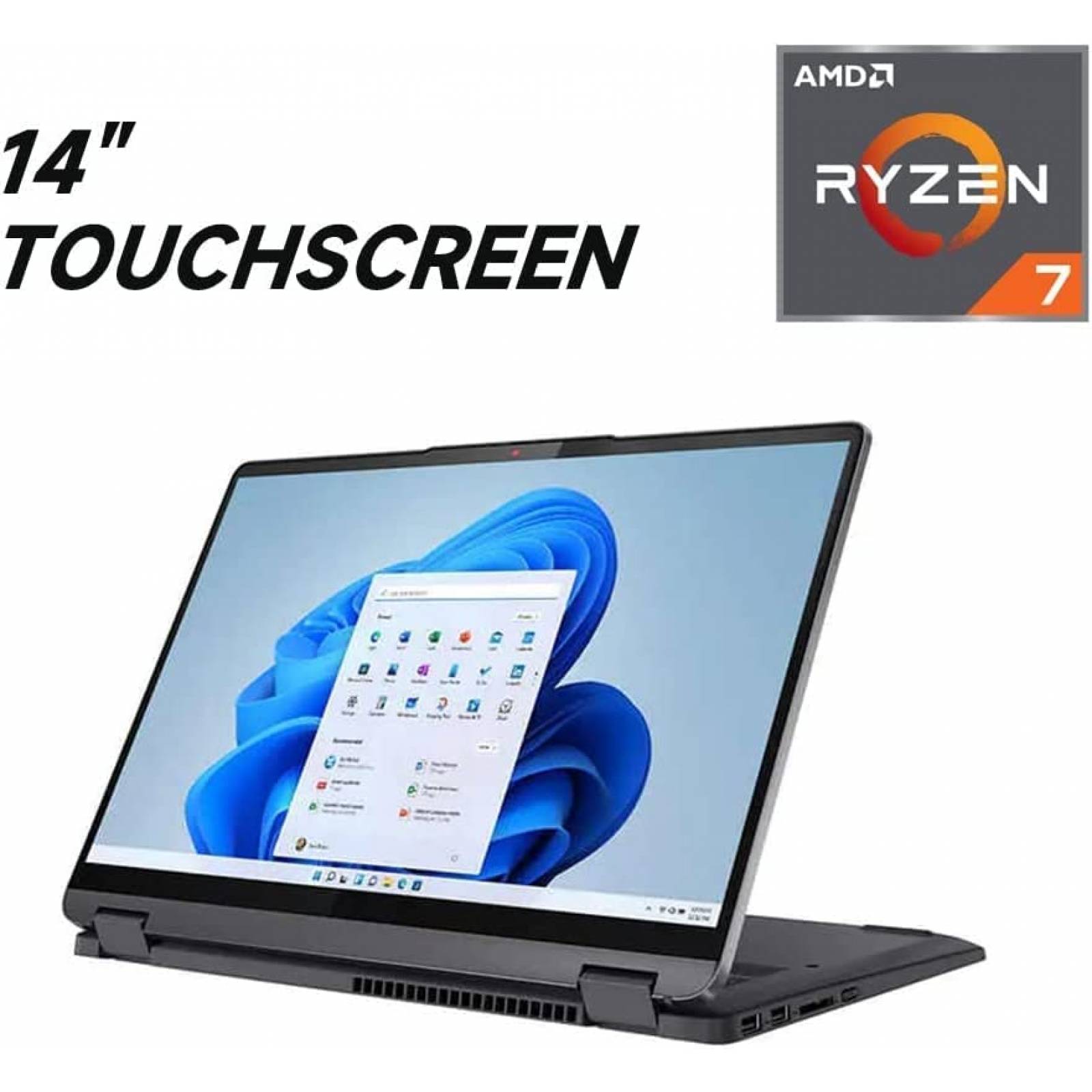 Laptop Lenovo IdeaPad 5 14'' Touch AMD R7 16GB 512GB W11