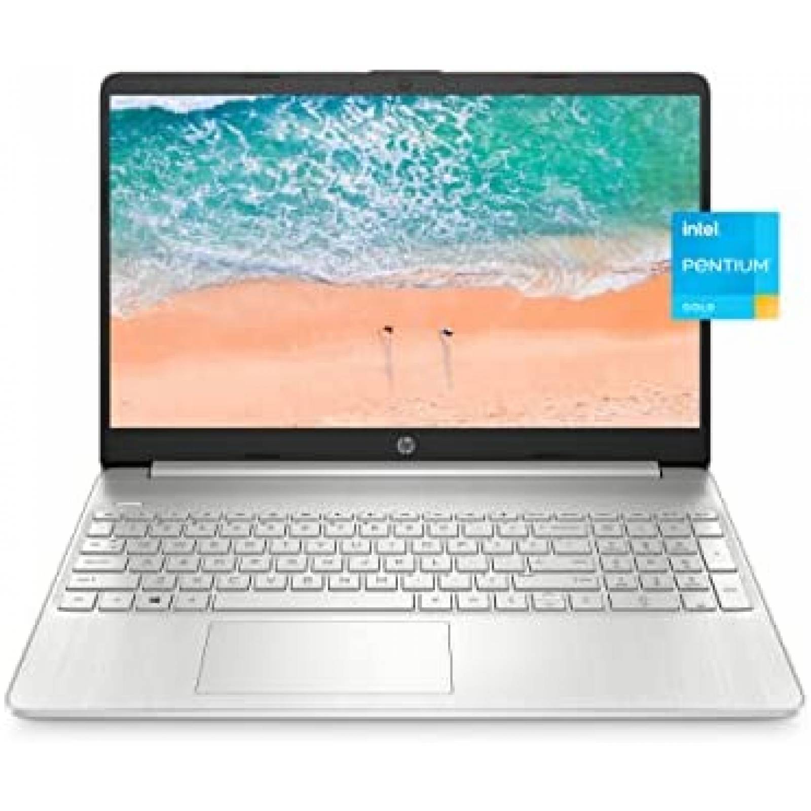 Laptop HP 15'' Intel Gold 7505 UHD 128GB SSD -Plata