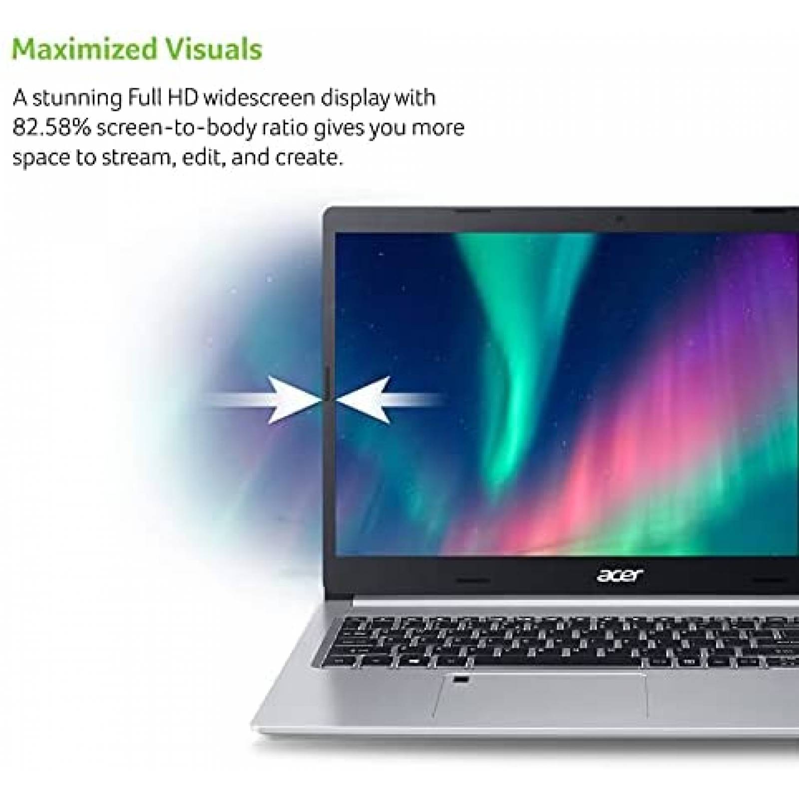 Laptop Acer Aspire 5 15.6'' Ryzen 5 8GB 256GB SSD -Gris