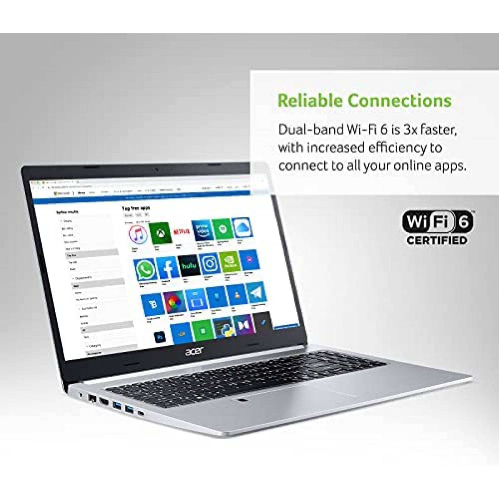 Laptop Acer Aspire 5 15.6'' Ryzen 5 8GB 256GB SSD -Gris