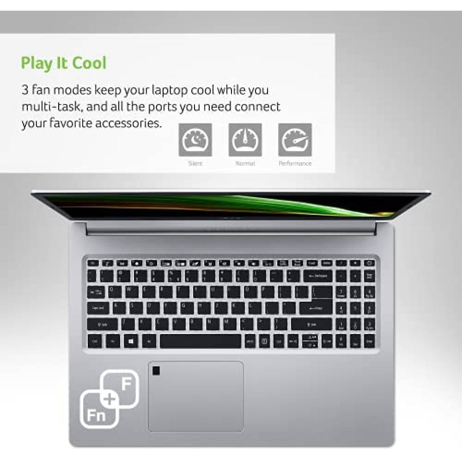 Laptop Acer Aspire 5 15.6'' Ryzen 5 8GB 256GB SSD -Gris