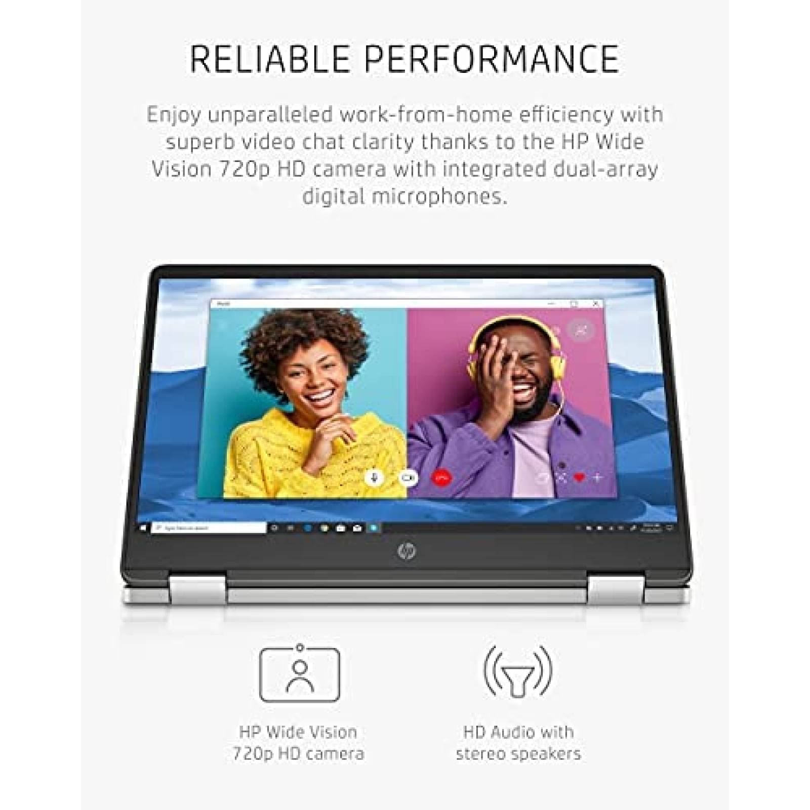 Laptop HP Chromebook 14'' Intel Celeron 4GB 32GB -Blanco