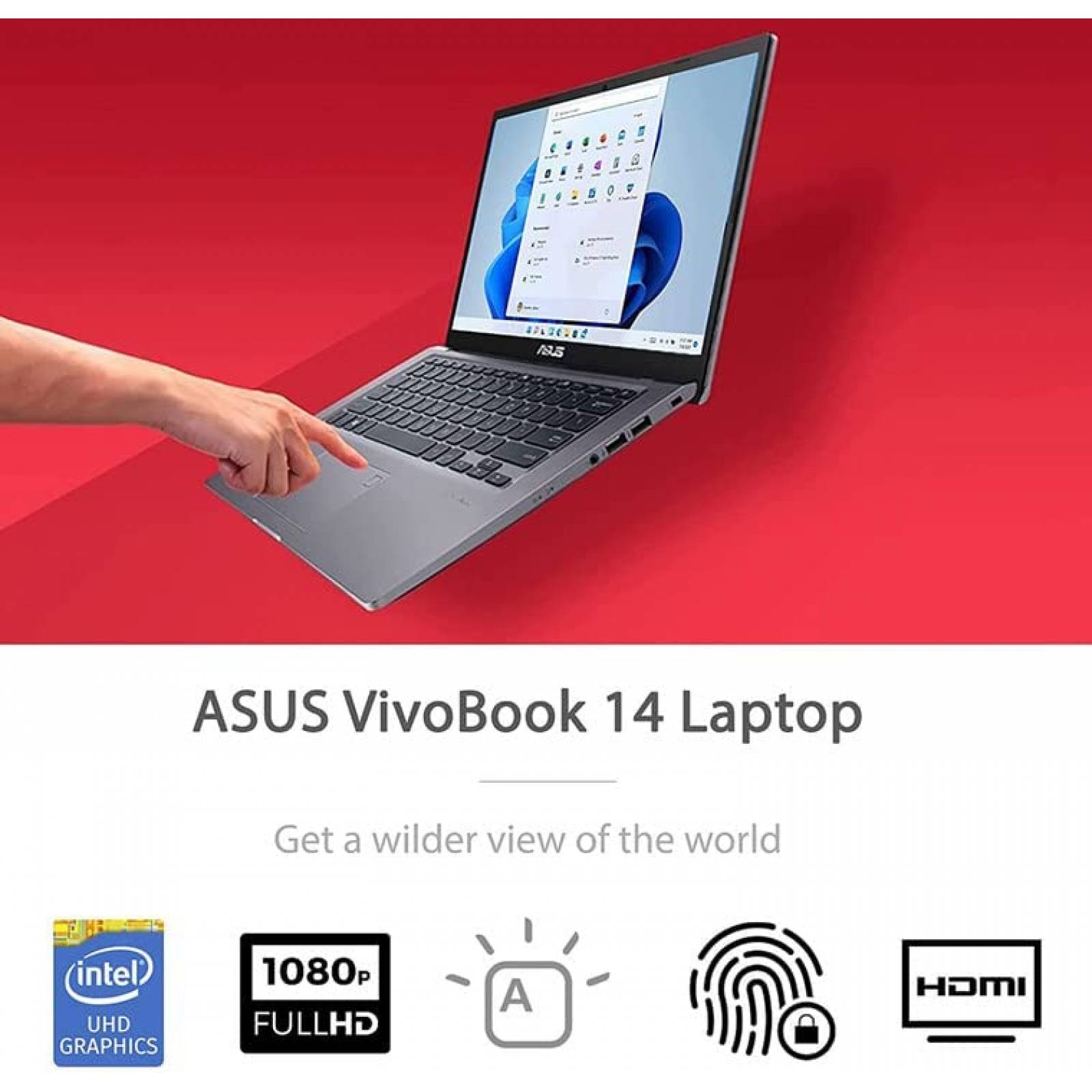 Laptop Asus Vivobook 14'' i3 12GB RAM 1TB PCle SSD -Negro
