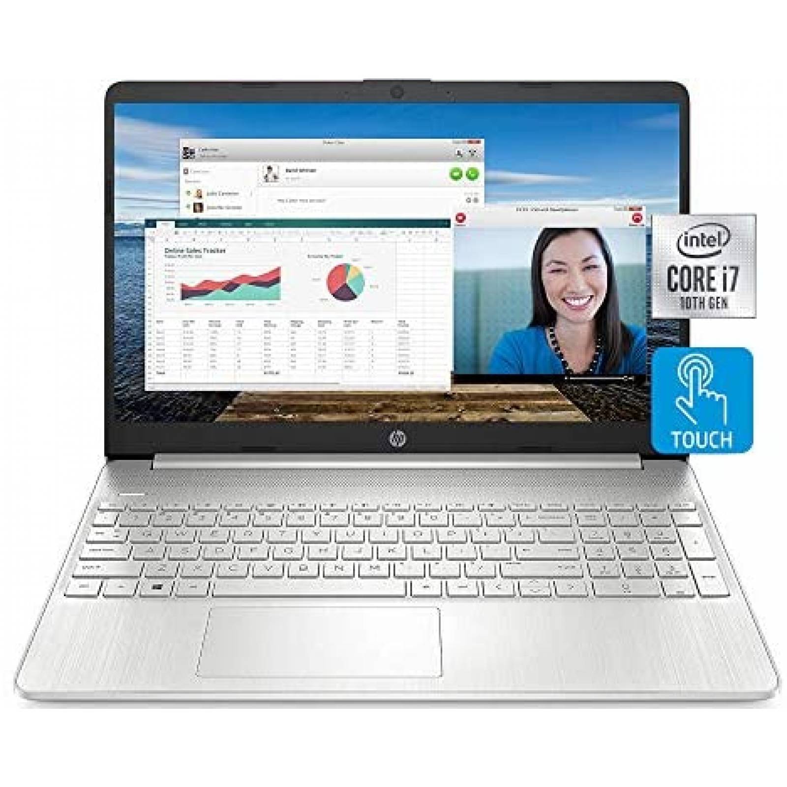 Laptop HP 15t-dy200 15.6'' Touch i7 16GB 1TB W11H -Plata