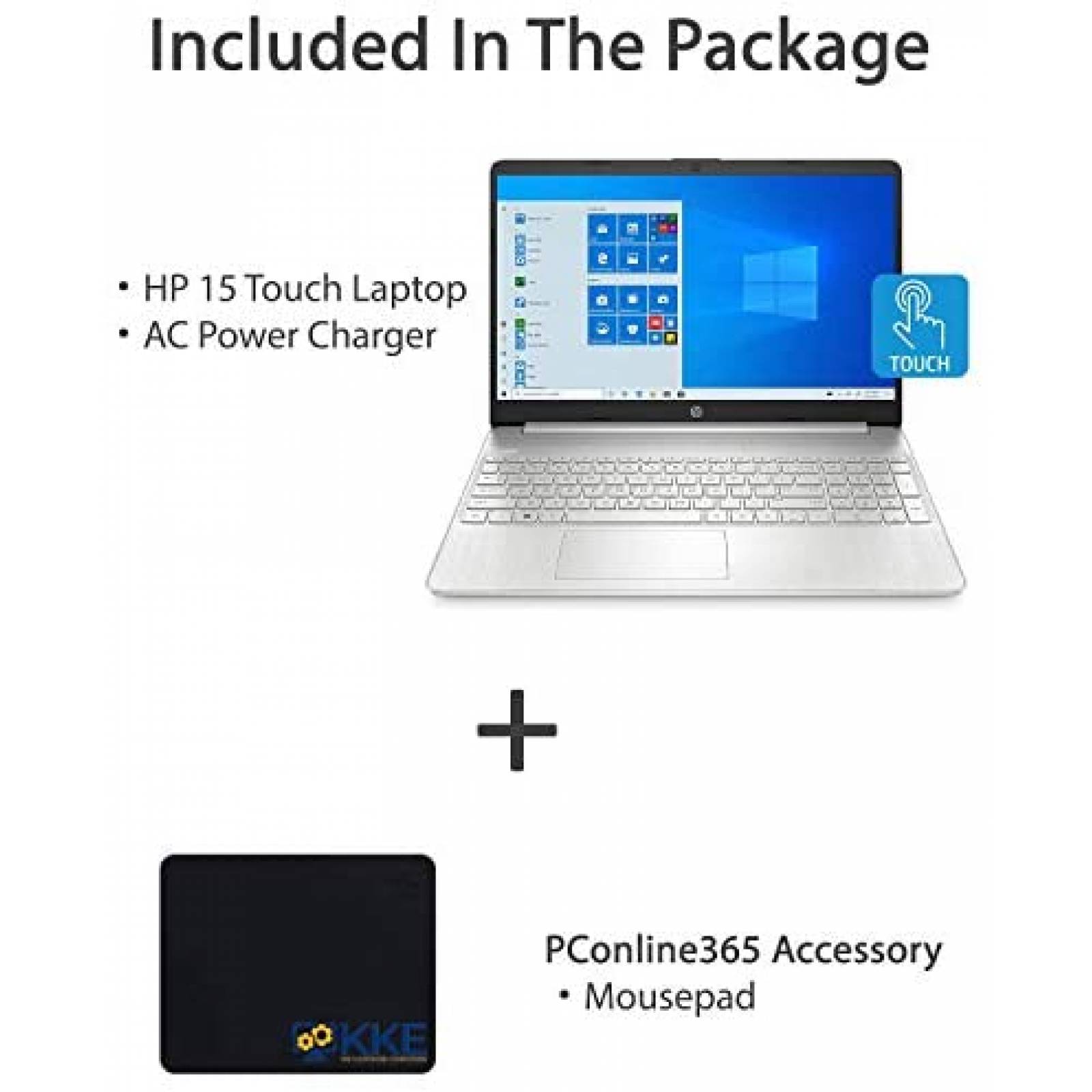 Laptop HP 15tdy200 15.6'' Touch i7 16GB 1TB W11H Plata