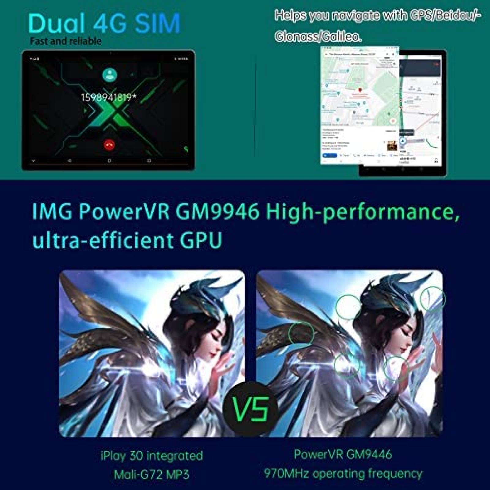 Tablet ALLDOCUBE X Game 10.5'' Helio P90 8GB RAM 128GB ROM