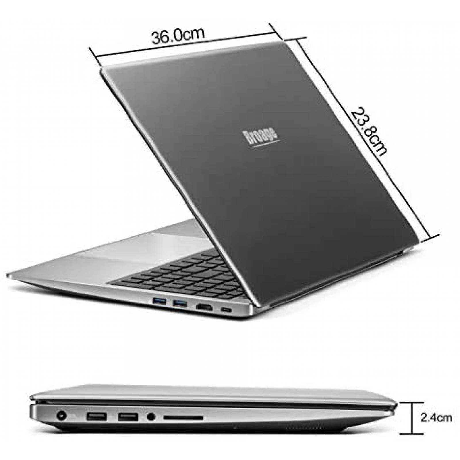 Laptop Broage 15.6'' Intel Core i7 8GB RAM 1TB SSD -Plateado