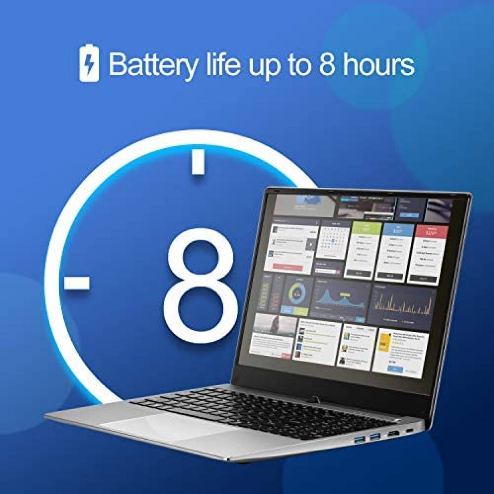 Laptop Broage 15.6'' Intel Core i7 8GB RAM 1TB SSD -Plateado