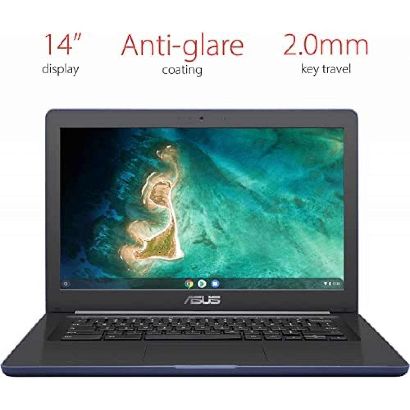 Laptop ASUS Chromebook C403 14" HD N3350 4GB 32GB USB -Negro