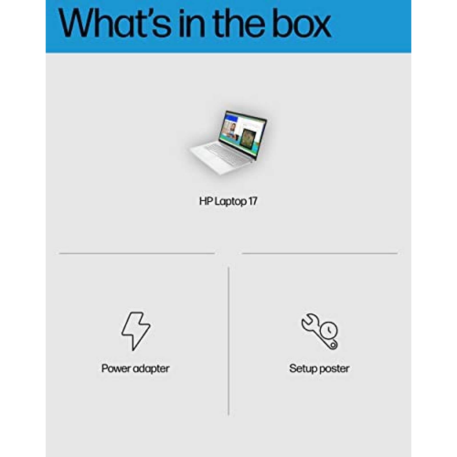 Laptop HP 17-cn0030nr 17.3" HD 4K N5030 4GB 256GB USB Win 11