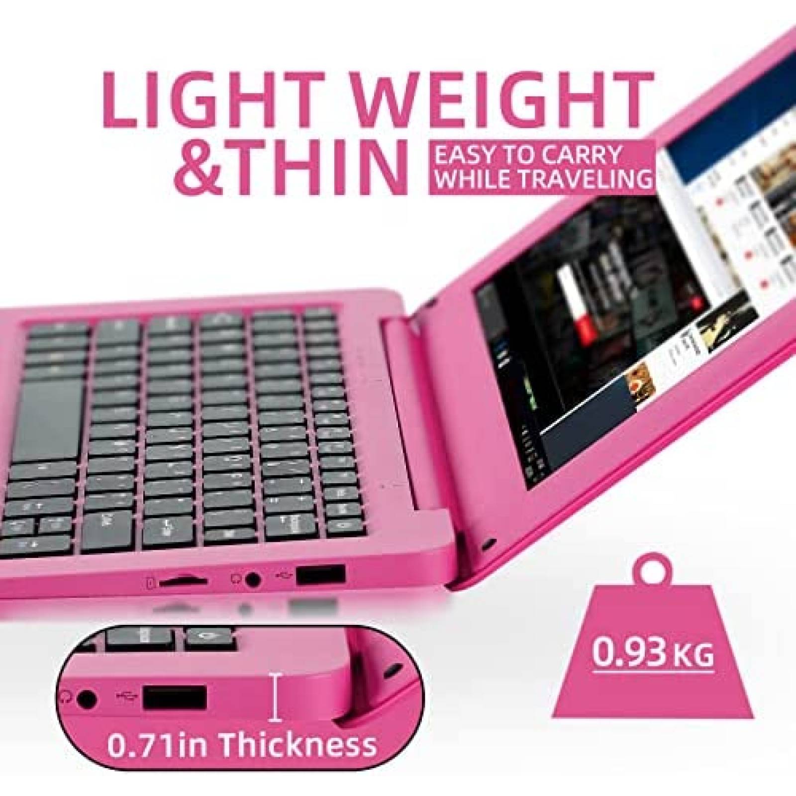 Mini Laptop Monitech MBook 1 10.1'' Cortex A8 2GB 32GB -Rosa