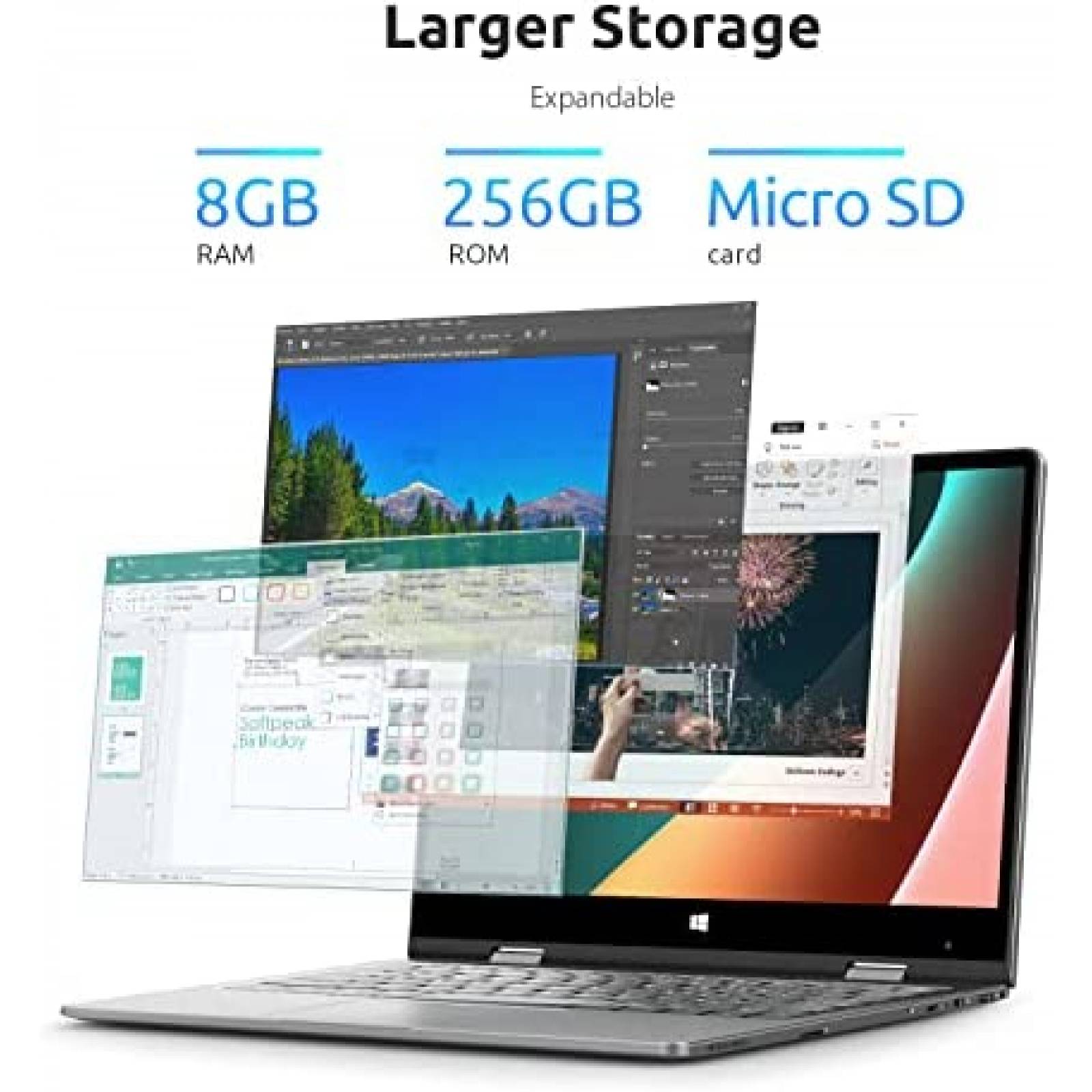 Laptop 2 en 1 BMAX Y11 Plus Tactil 11.6" 8GB 256GB Win 10