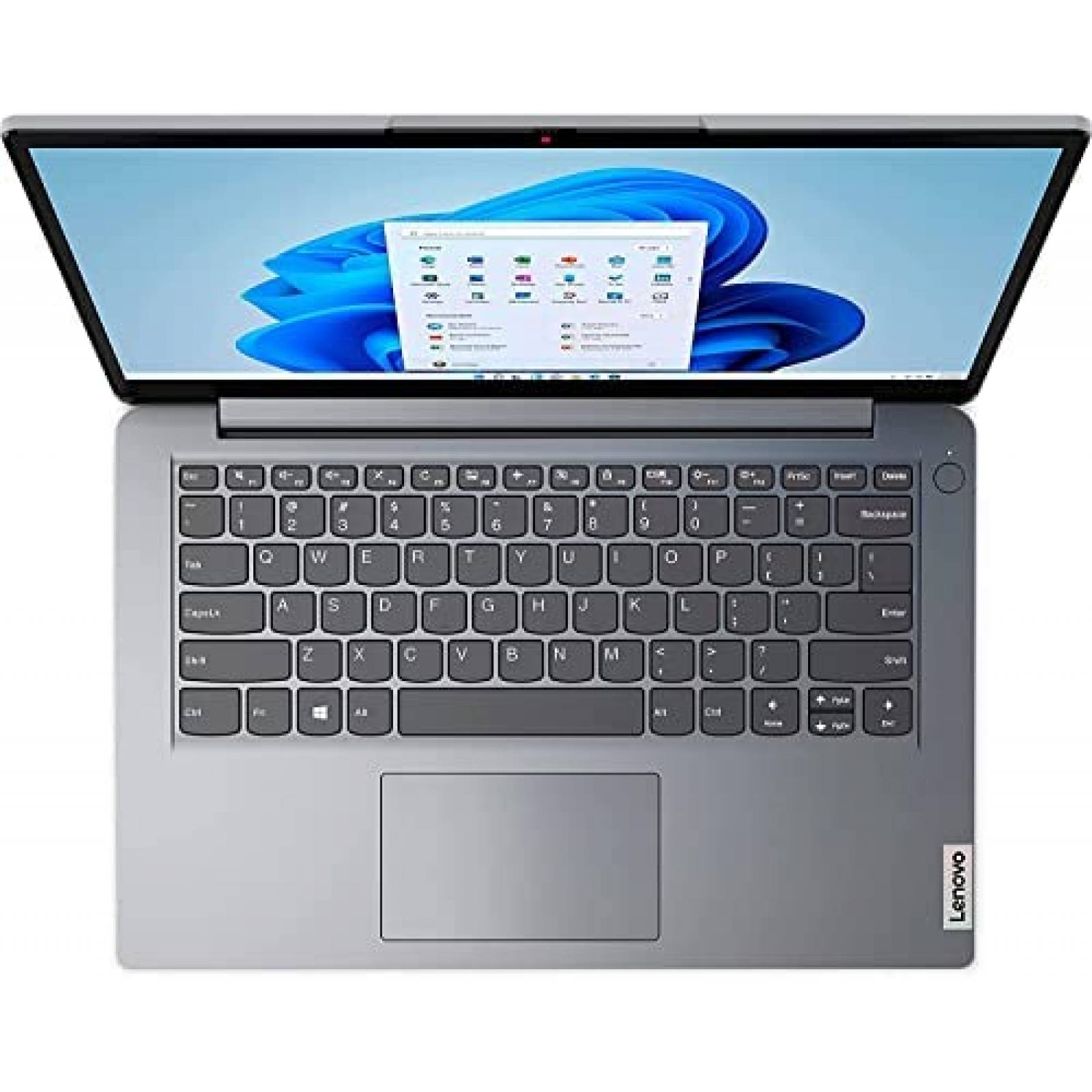 Laptop Lenovo Ideapad 1i 14" HD 4GB 128GB USB-C Win 11 -Gris