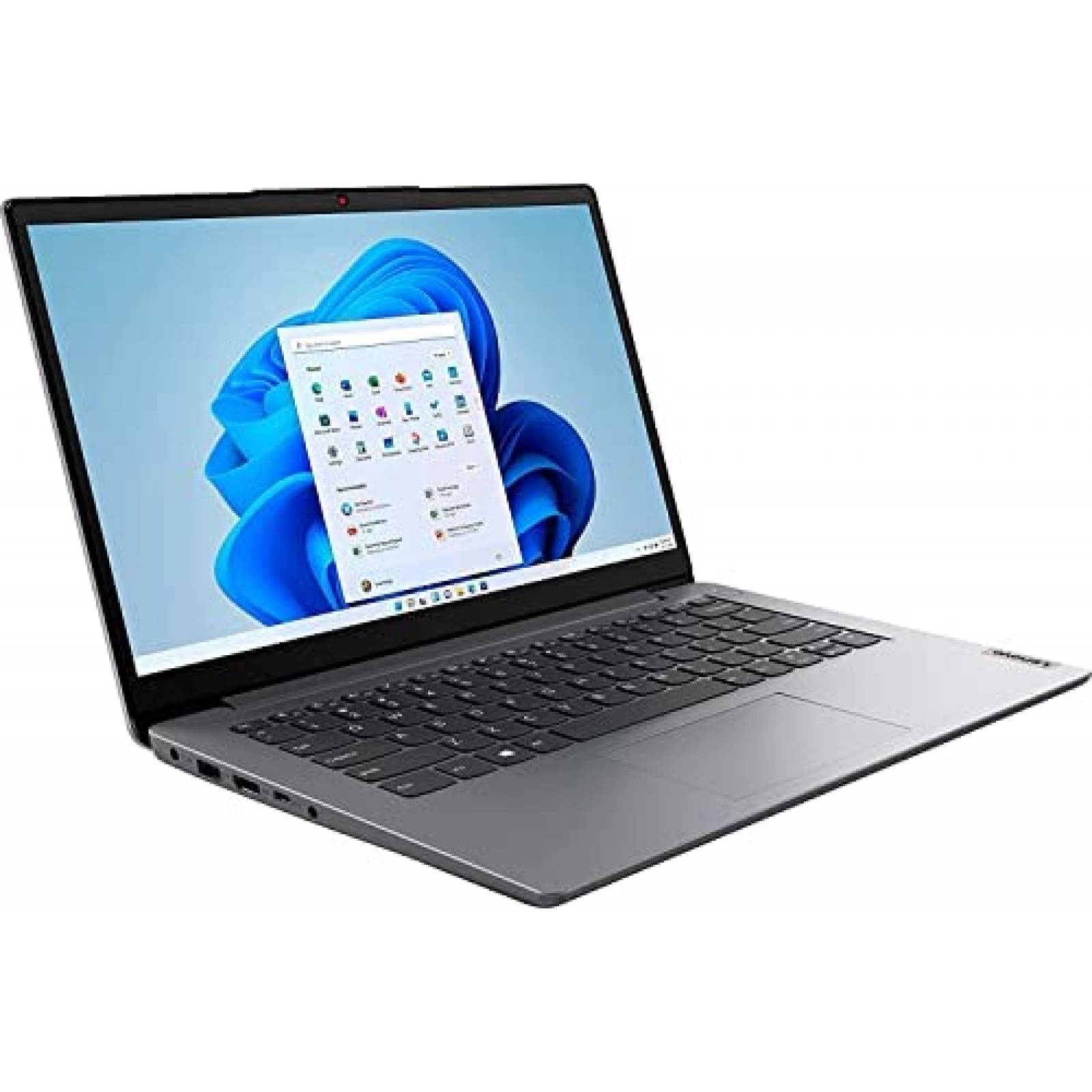 Laptop Lenovo Ideapad 1i 14" HD 4GB 128GB USB-C Win 11 -Gris