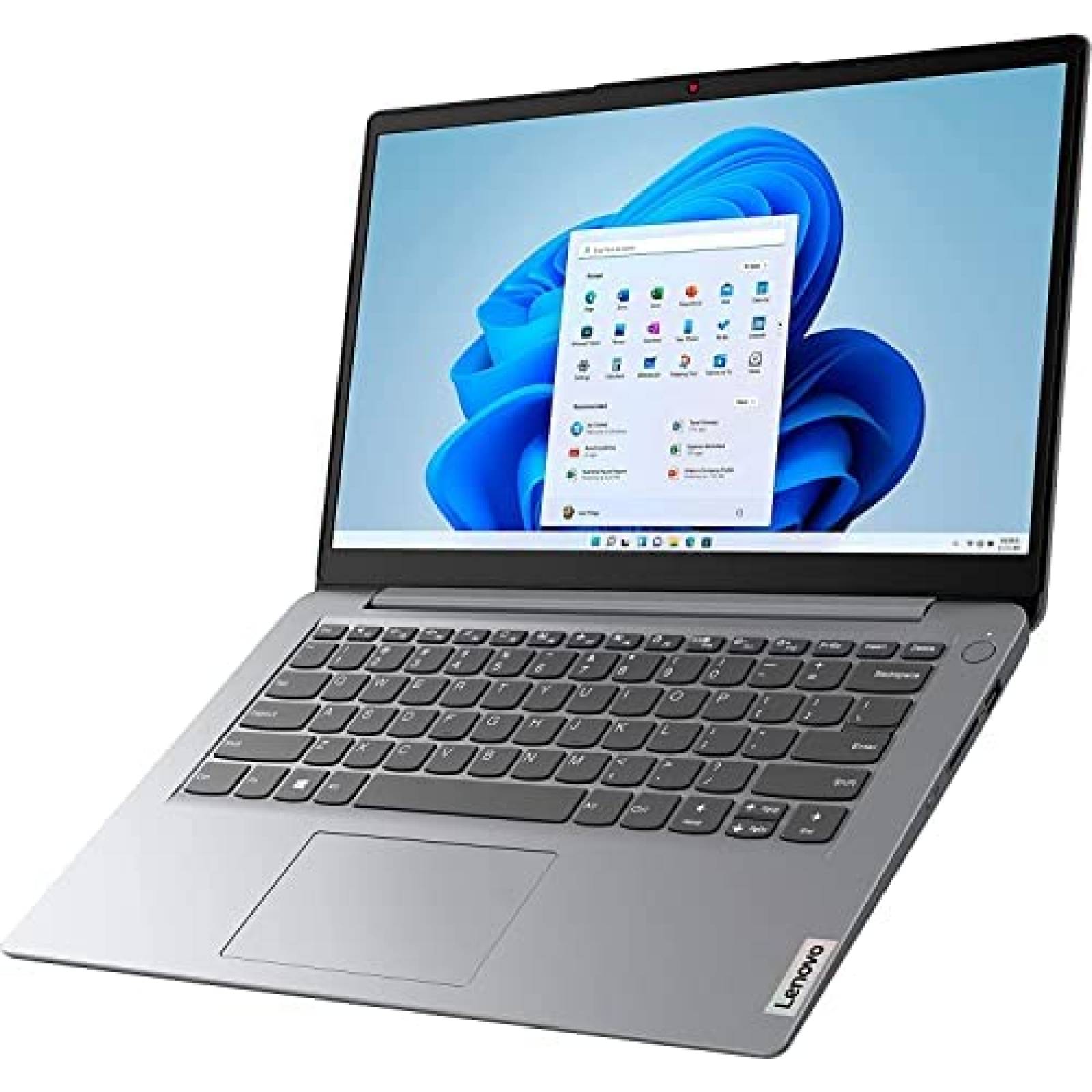 Laptop Lenovo Ideapad 1i 14" HD 4GB 128GB USB-C Win 11 -Gris