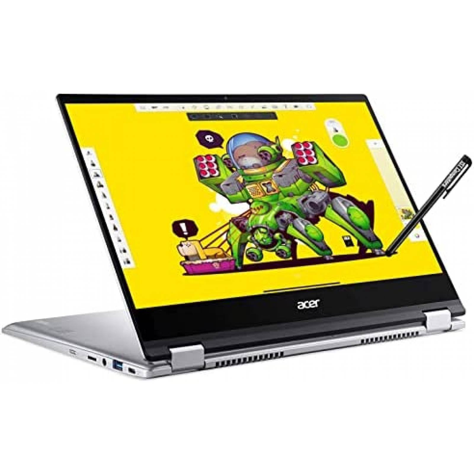 Laptop 2 en 1 Acer Spin 514 Chromebook Tactil 14 4GB 64GB