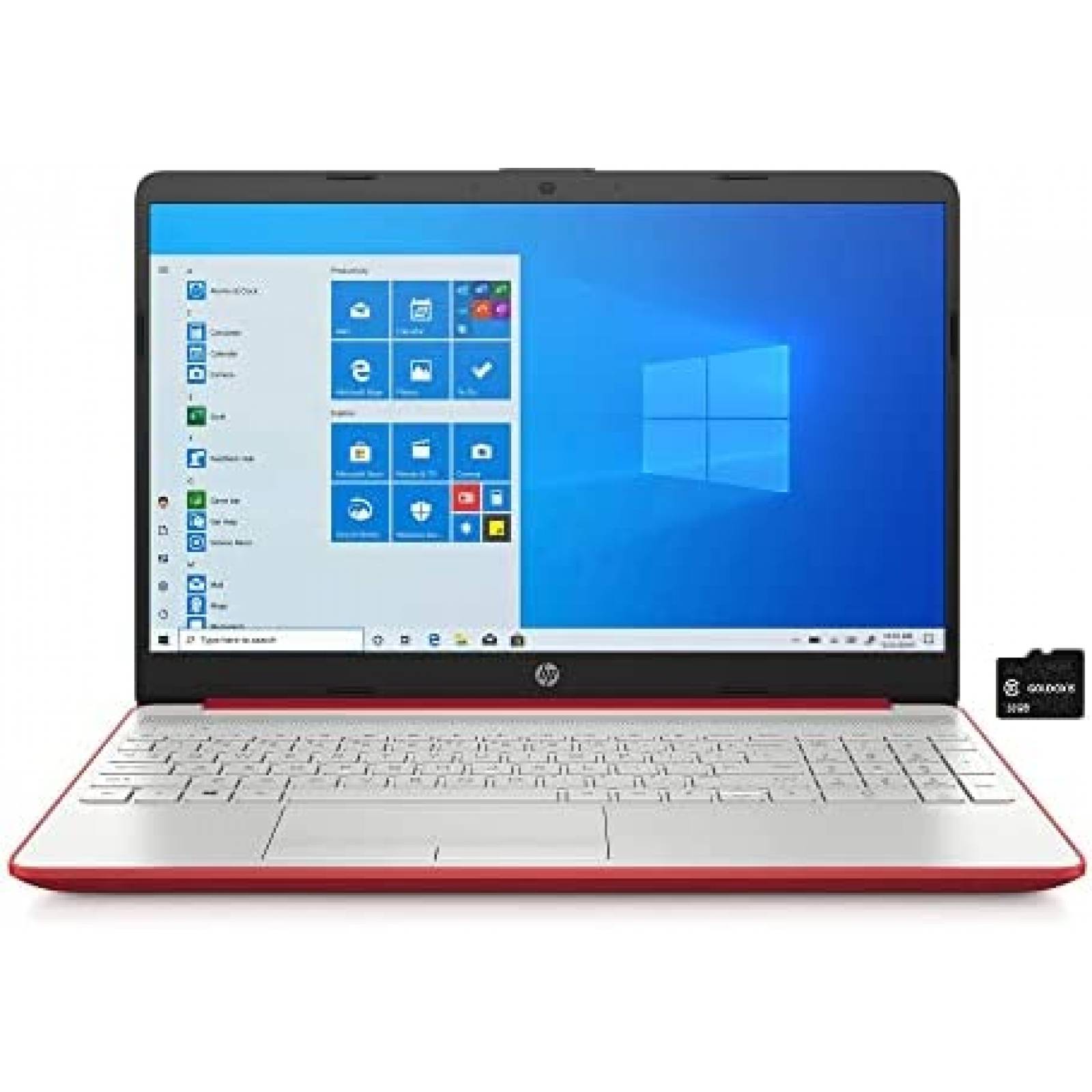 Laptop HP Pavilion 2021 15.6" HD 4GB 128GB USB Win 10 -Roja