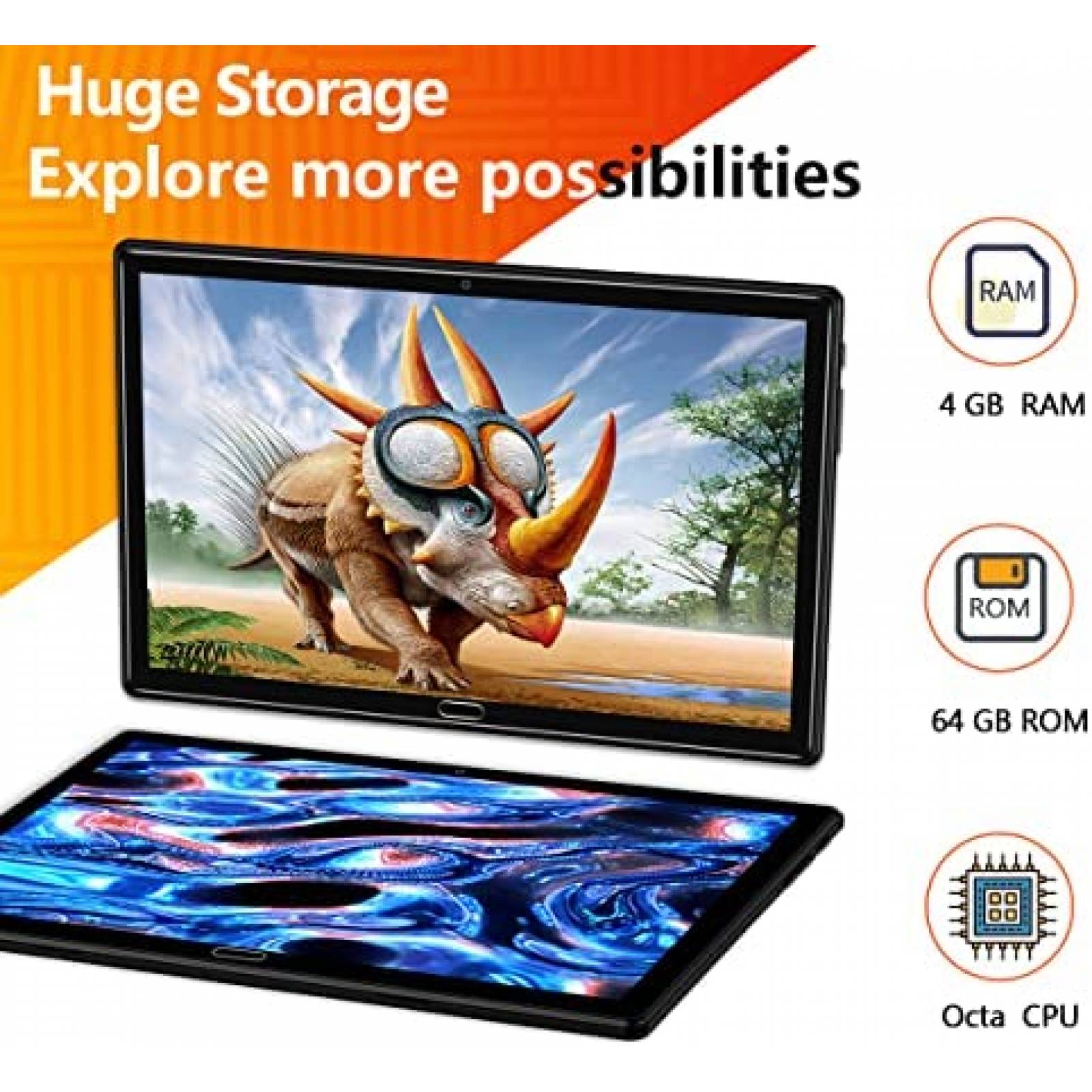 Tablet ZONKO K118 10'' 4G 4GB 64GB 13MP WiFi Bluetooth Negro