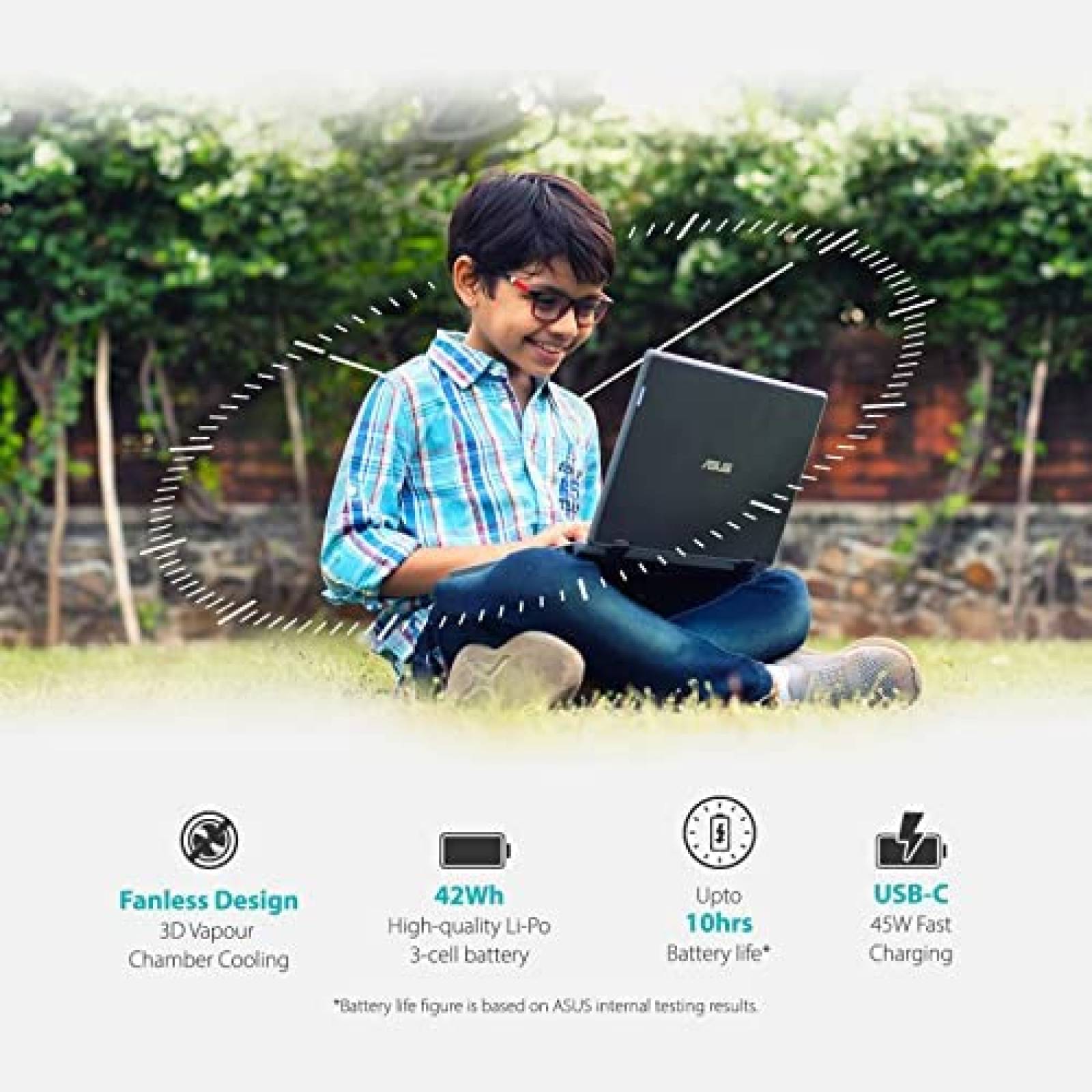 Laptop ASUS BR1100 11.6'' Intel Celeron 4GB 256GB -Negro