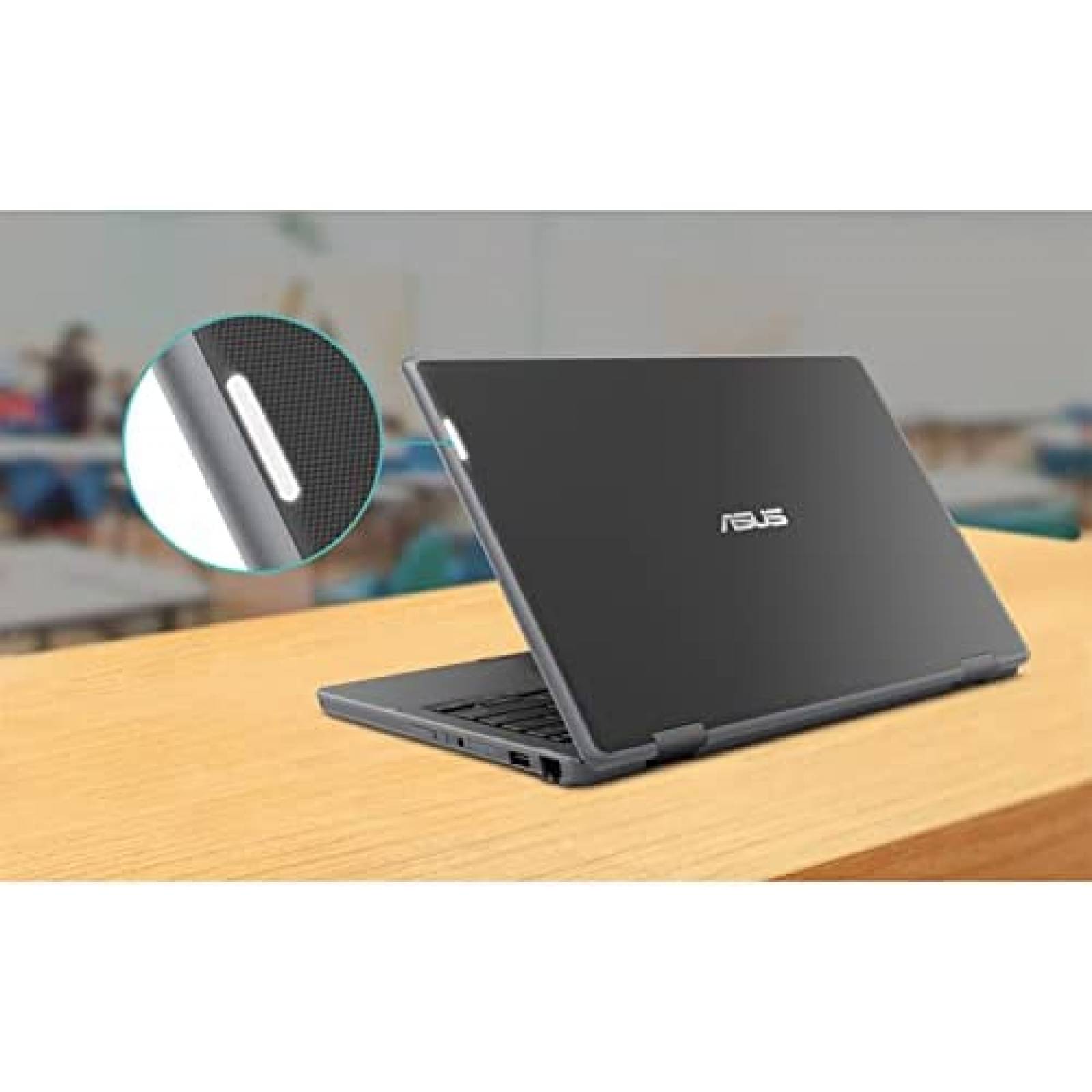 Laptop ASUS 12'' Intel Celeron N4500 4GB RAM 256GB SSD Negro