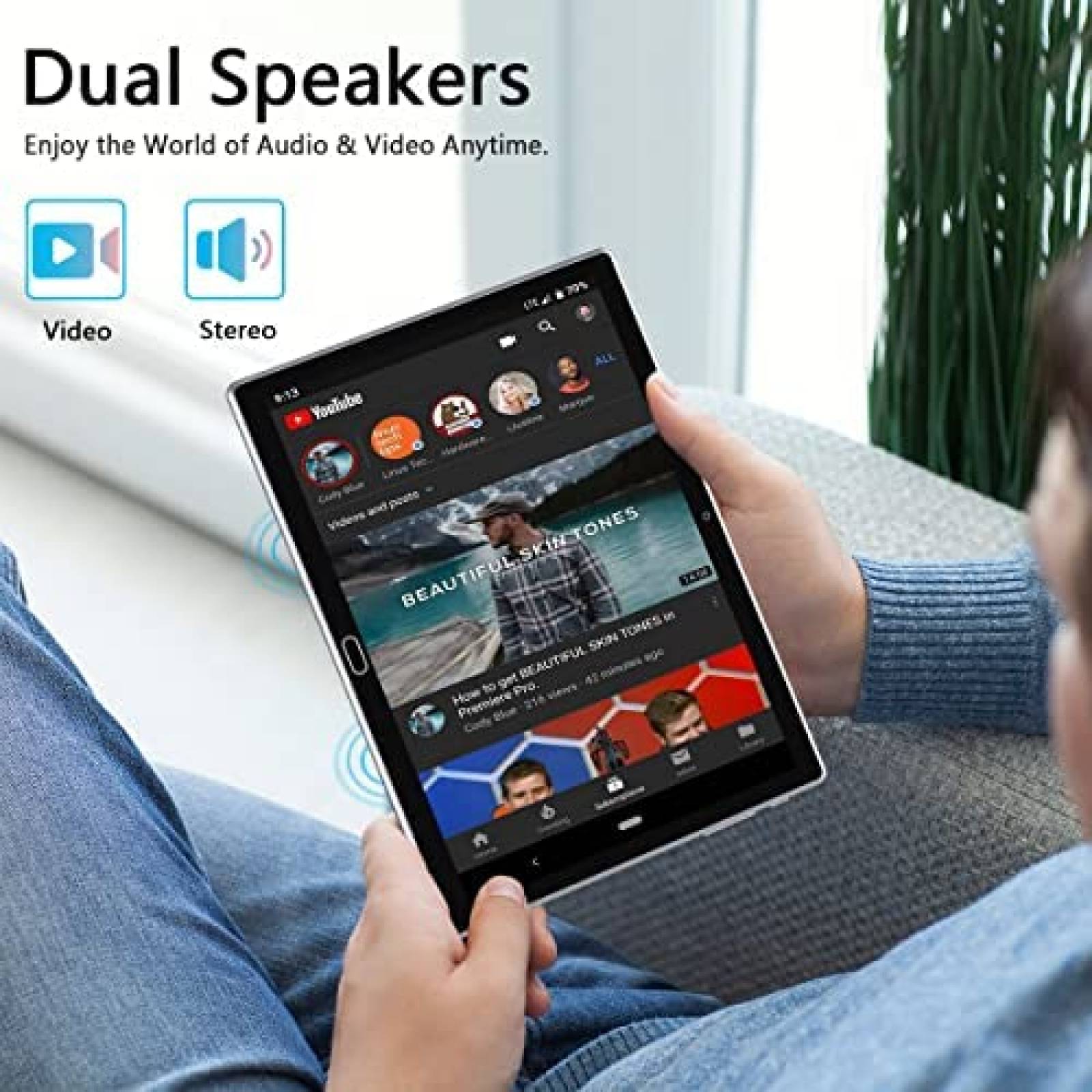 Tablet FEONAL 10'' Octa-Core 4GB RAM 64GB ROM 13MP -Gris