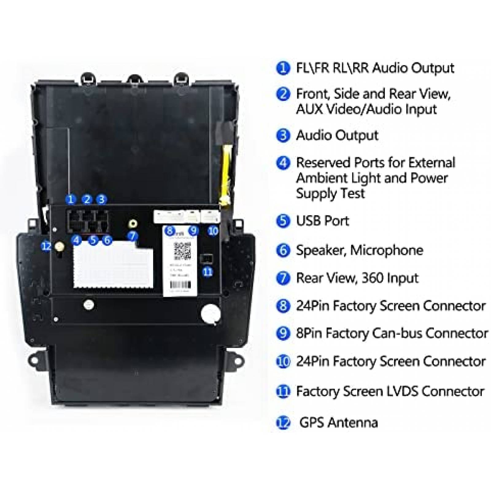 Estereo para Carro Cidava 13.6'' Touch 4GB RAM 64GB ROM