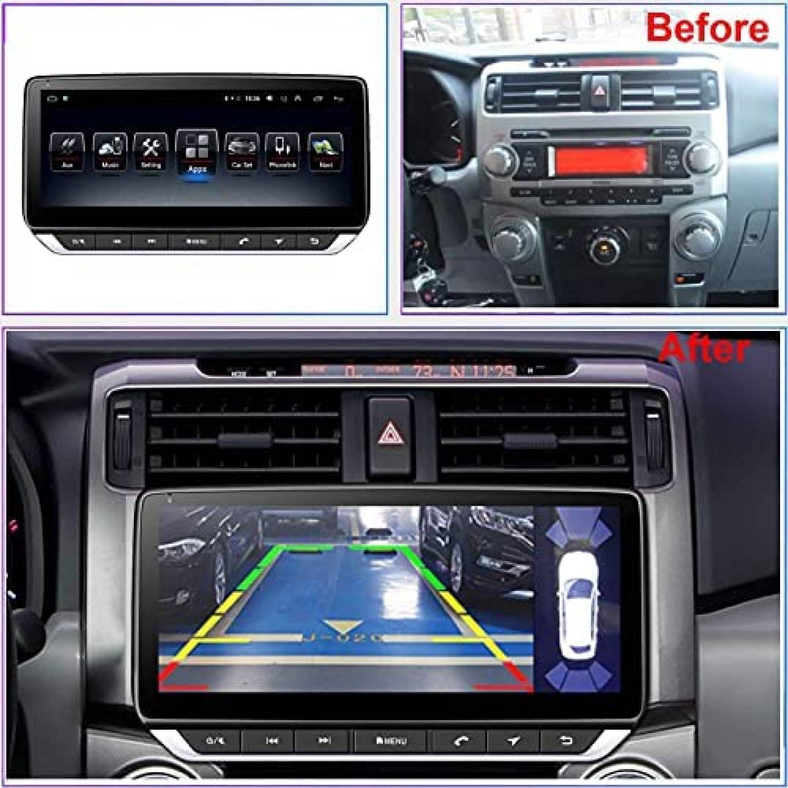 Estereo para Carro Topdisplay 10.25'' Pantalla Tactil 4+64GB