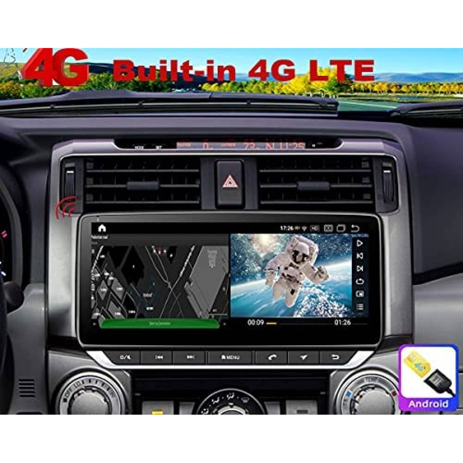 Estereo para Carro Topdisplay 10.25'' Pantalla Tactil 4+64GB