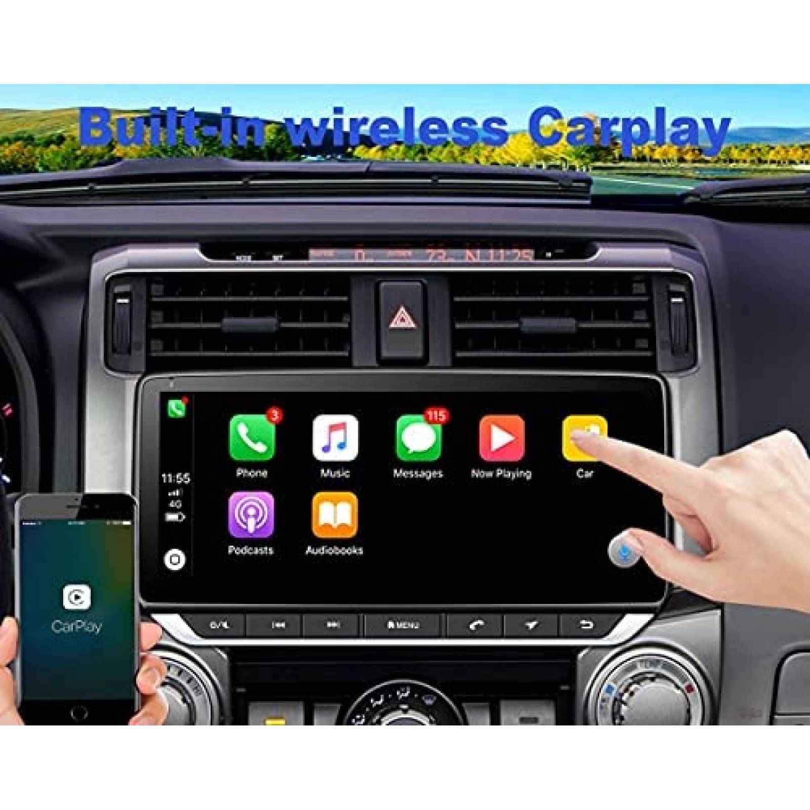 Estereo para Carro Topdisplay 10.25'' Pantalla Tactil 4+64GB