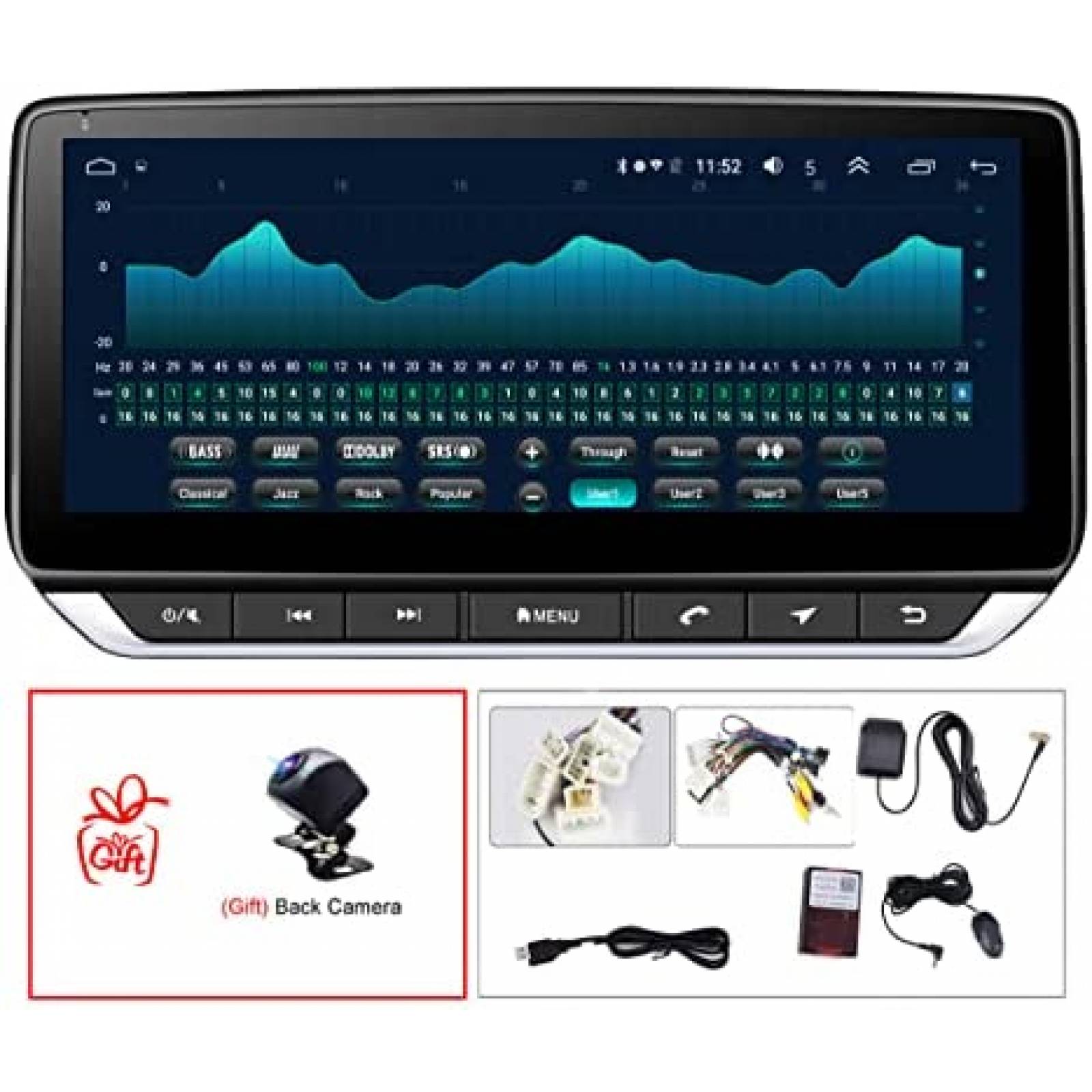 Estereo para Carro Topdisplay 10.25'' Pantalla Tactil 4+64GB