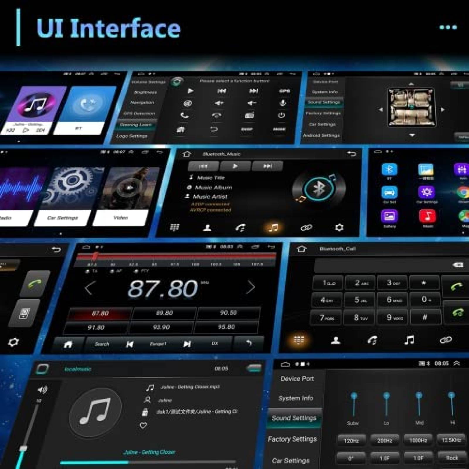 Estereo Para Auto PODOFO Para Nissan Altima 2008-2012 -Negro